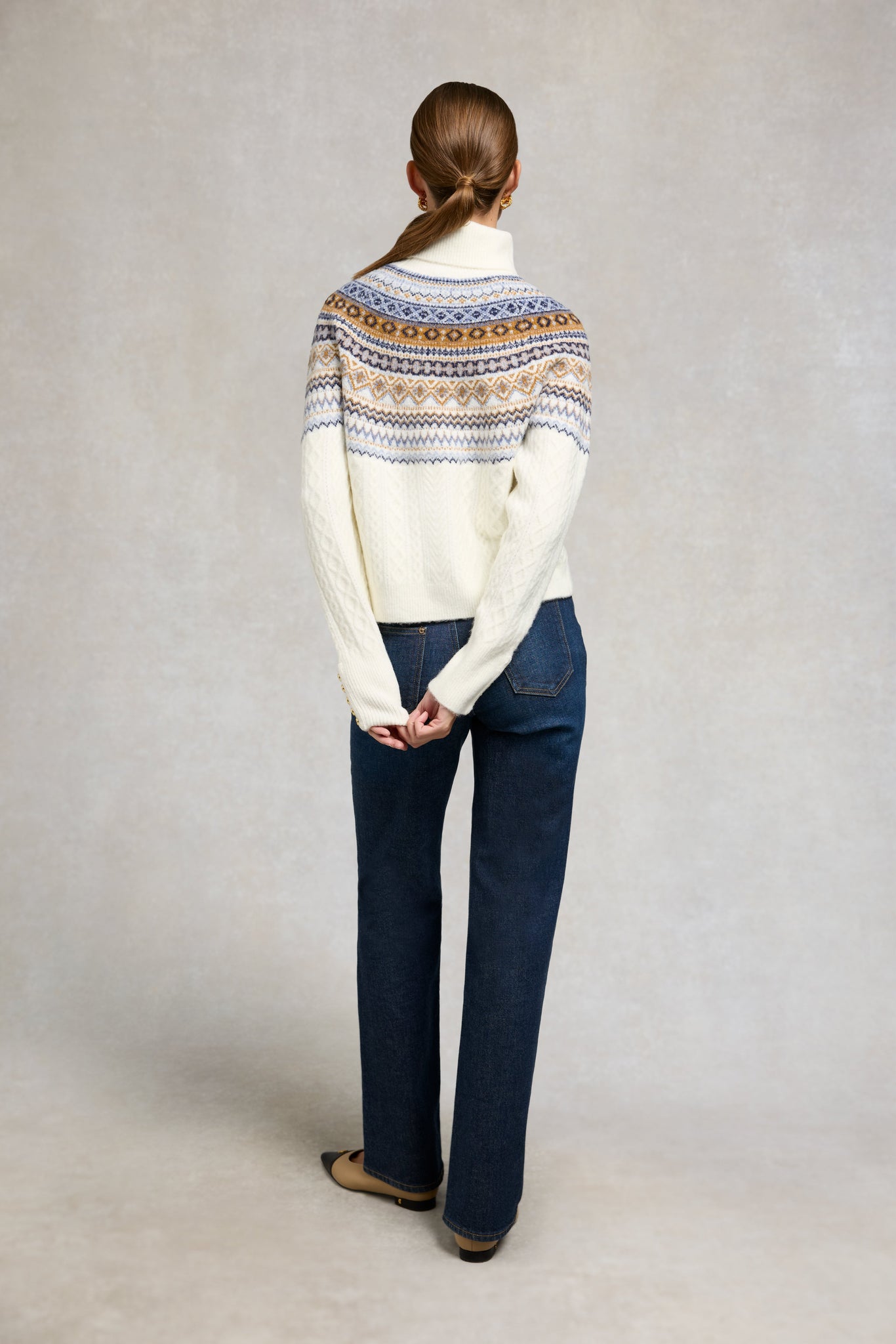 Rebecca Roll Neck Knit (Natural)
