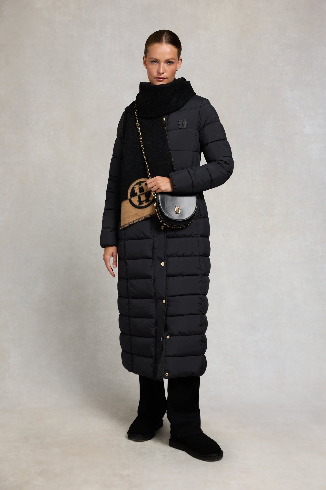 Milton Longline Coat (Black)