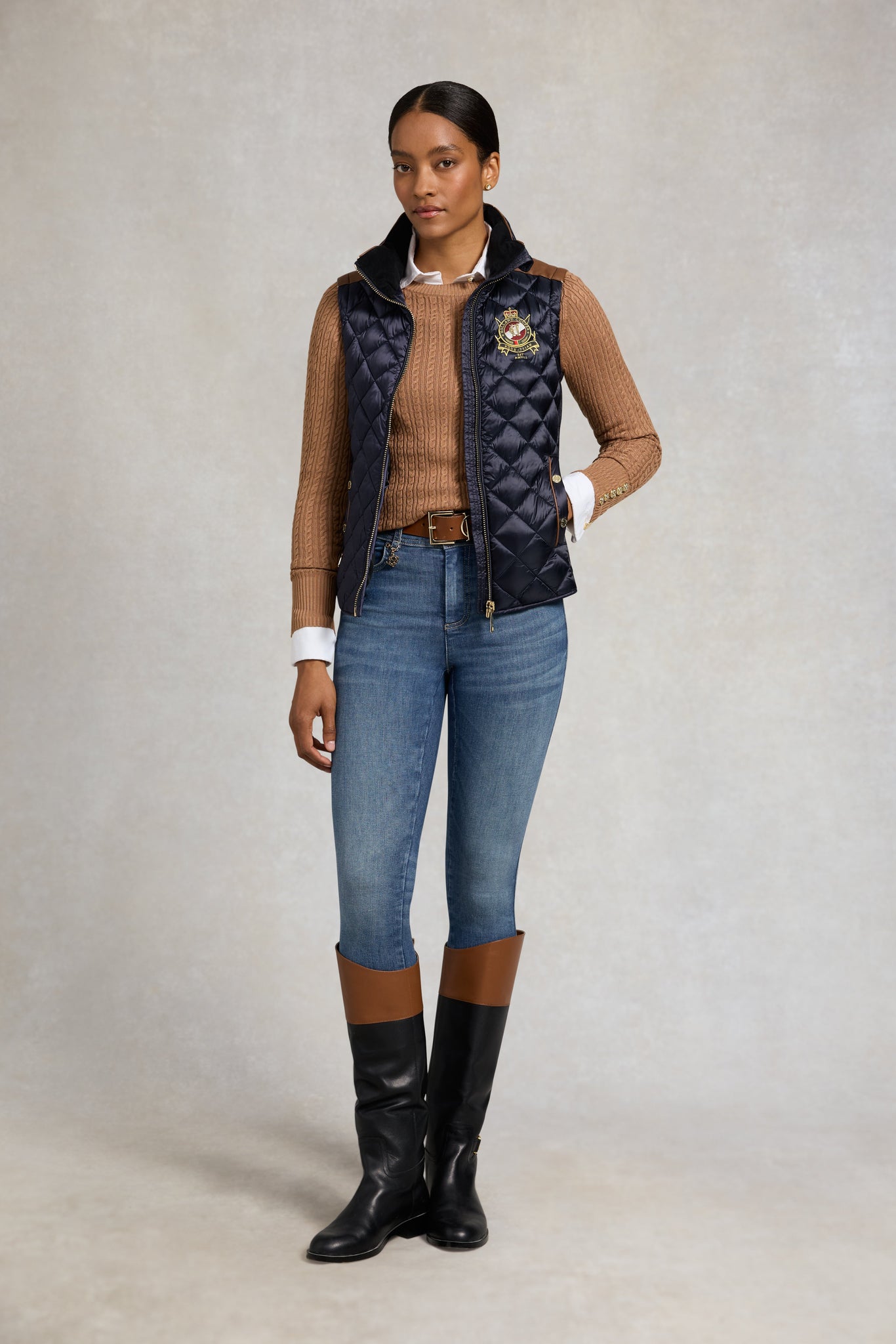 Diamond Quilt Classic Gilet (Ink Navy)