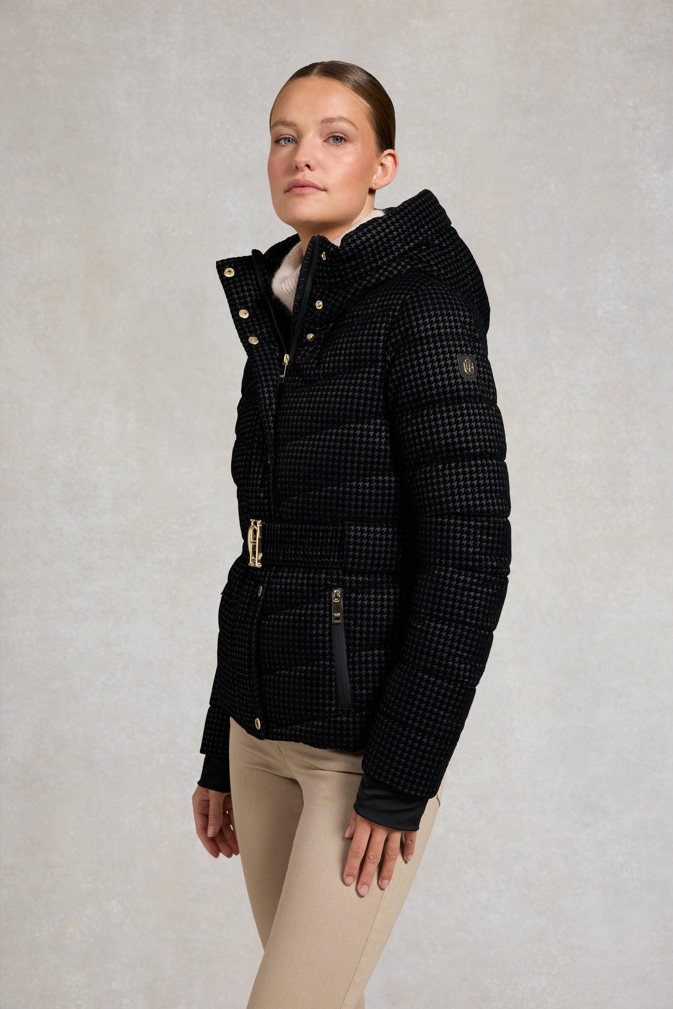 Arosa Jacket (Black Mini Flock)