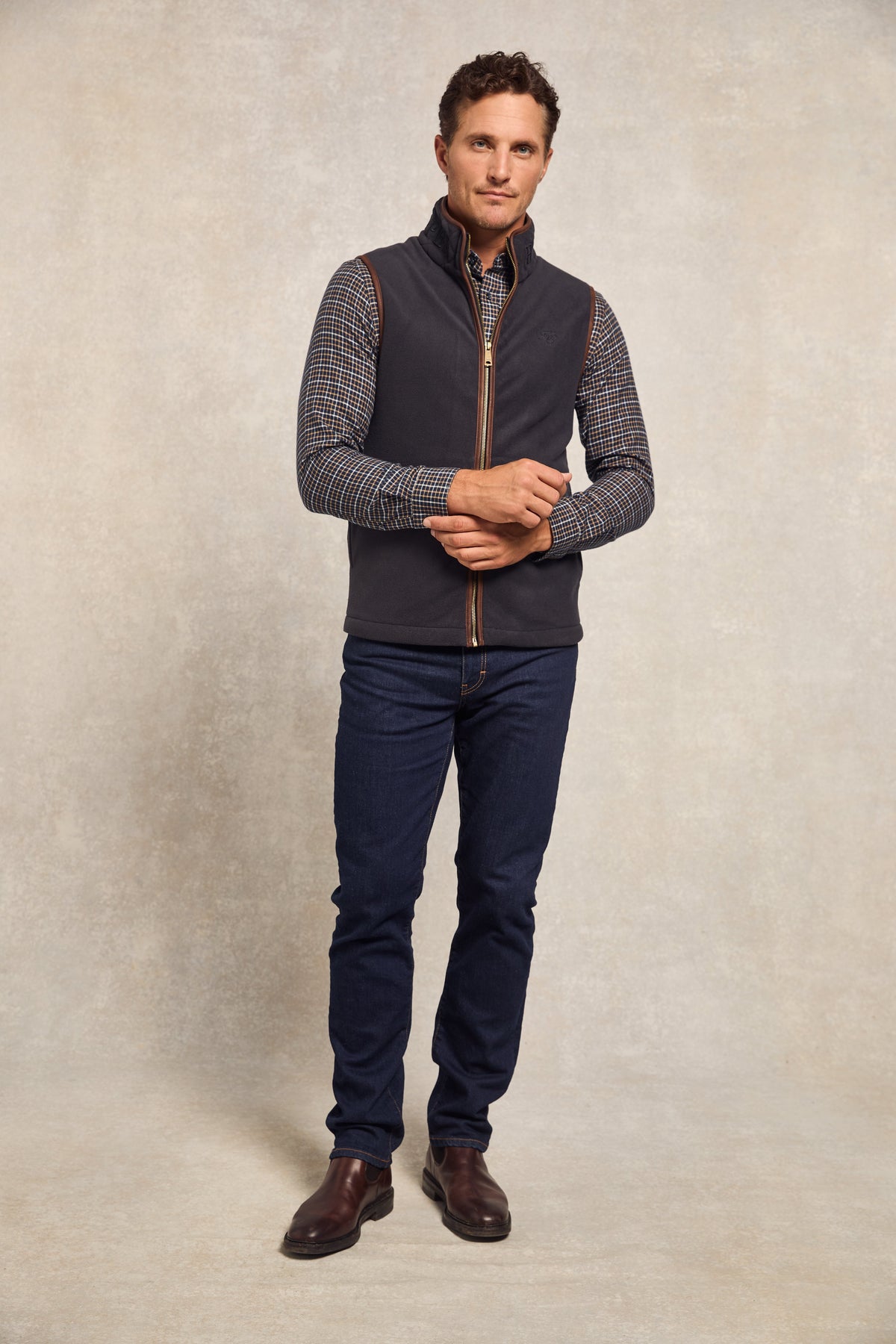 Men's Country Fleece Gilet (Ink Navy)