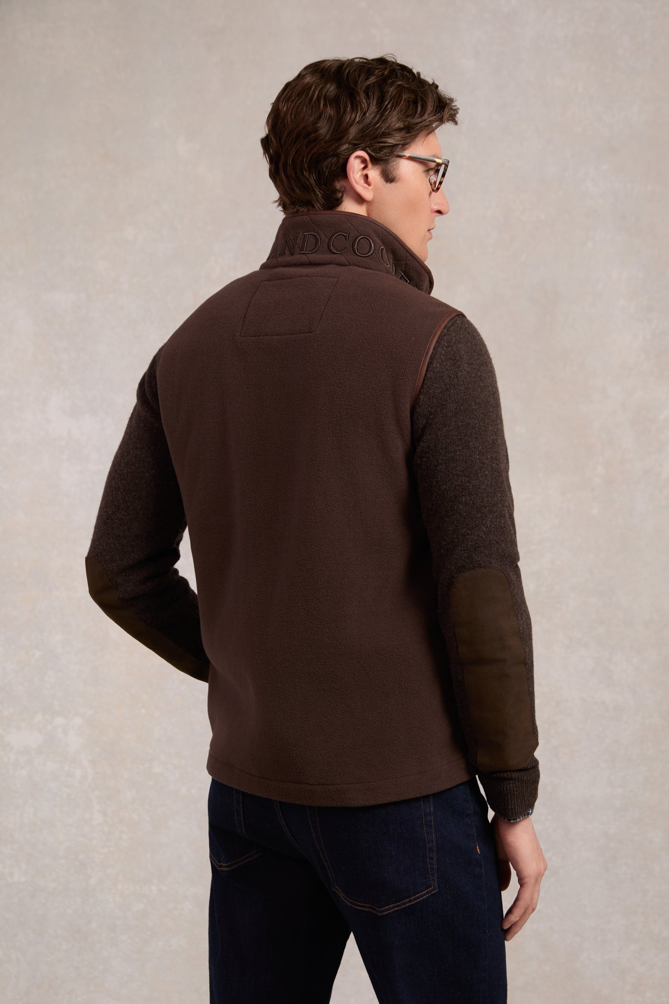 Men's Country Fleece Gilet (Chocolate)