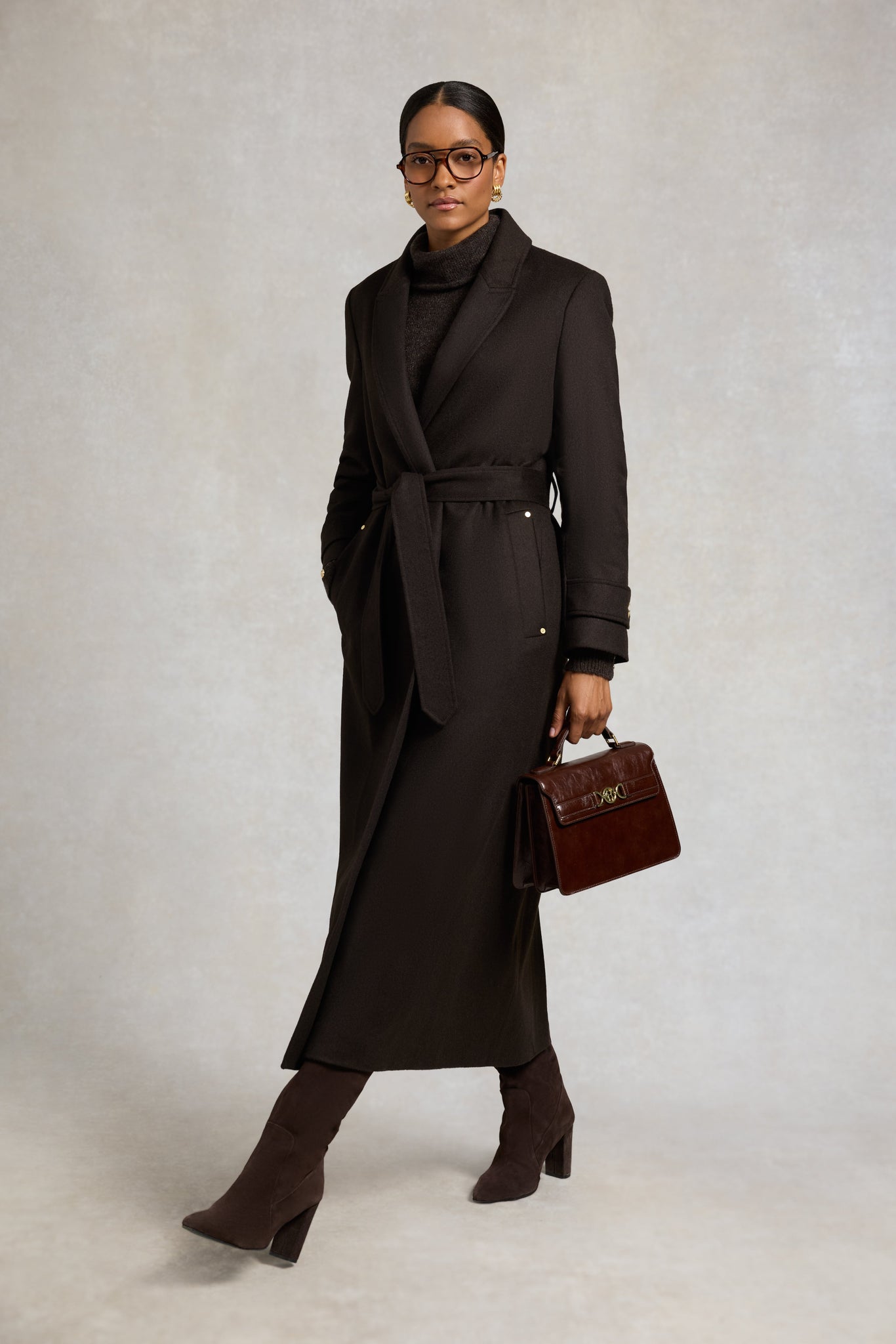 Wrap Coat (Chocolate)