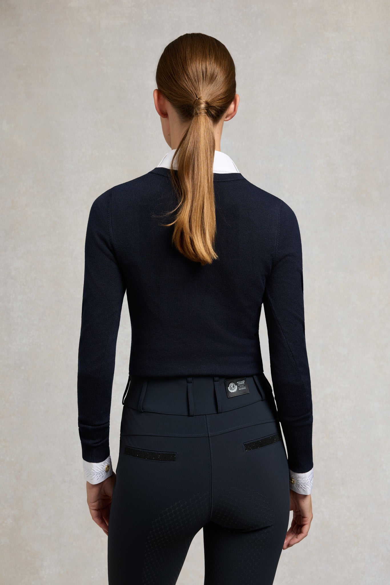 Premium High Rise Breeches (Ink Navy)