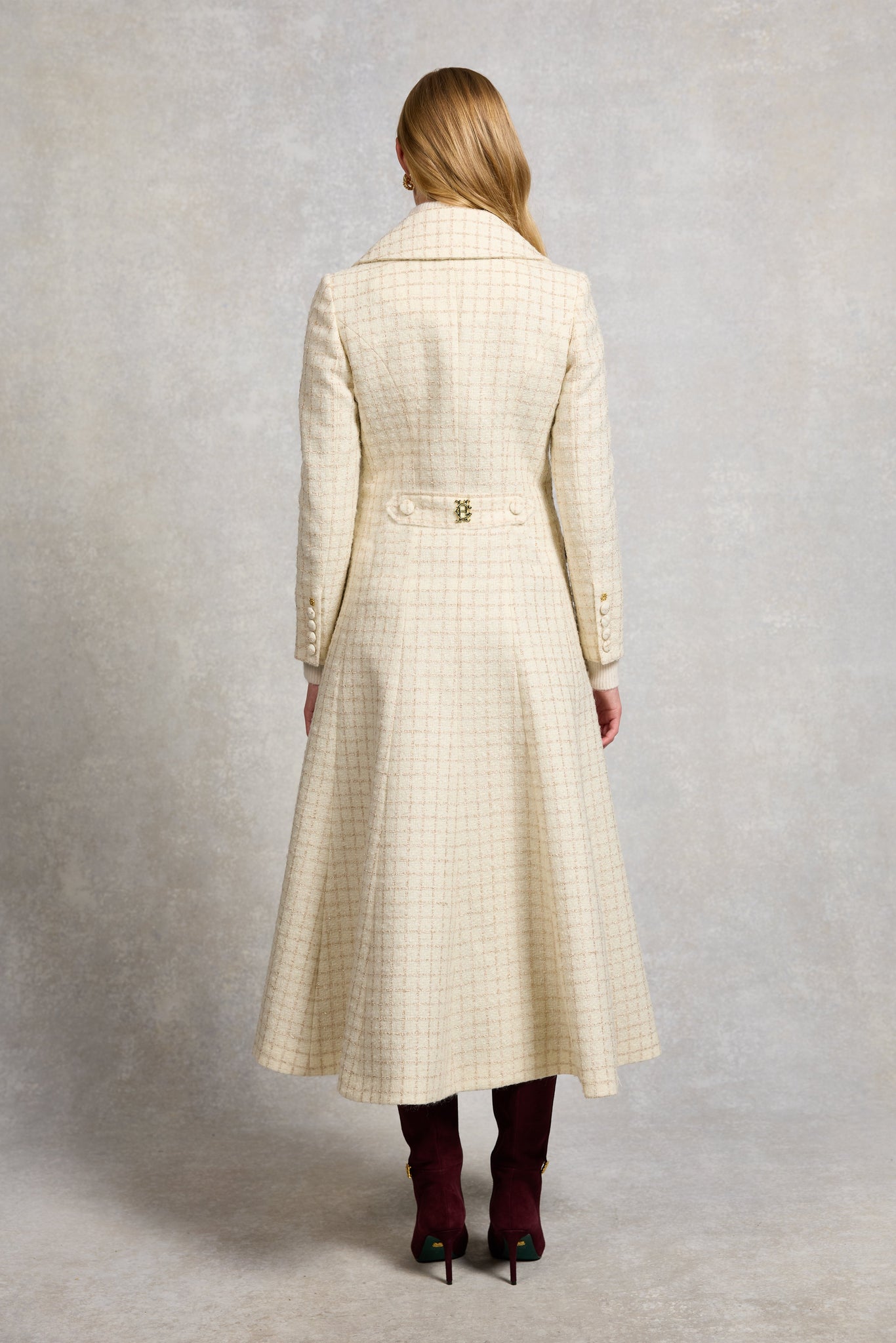 Clarendon Frock Coat (Ivory Sparkle Tweed)