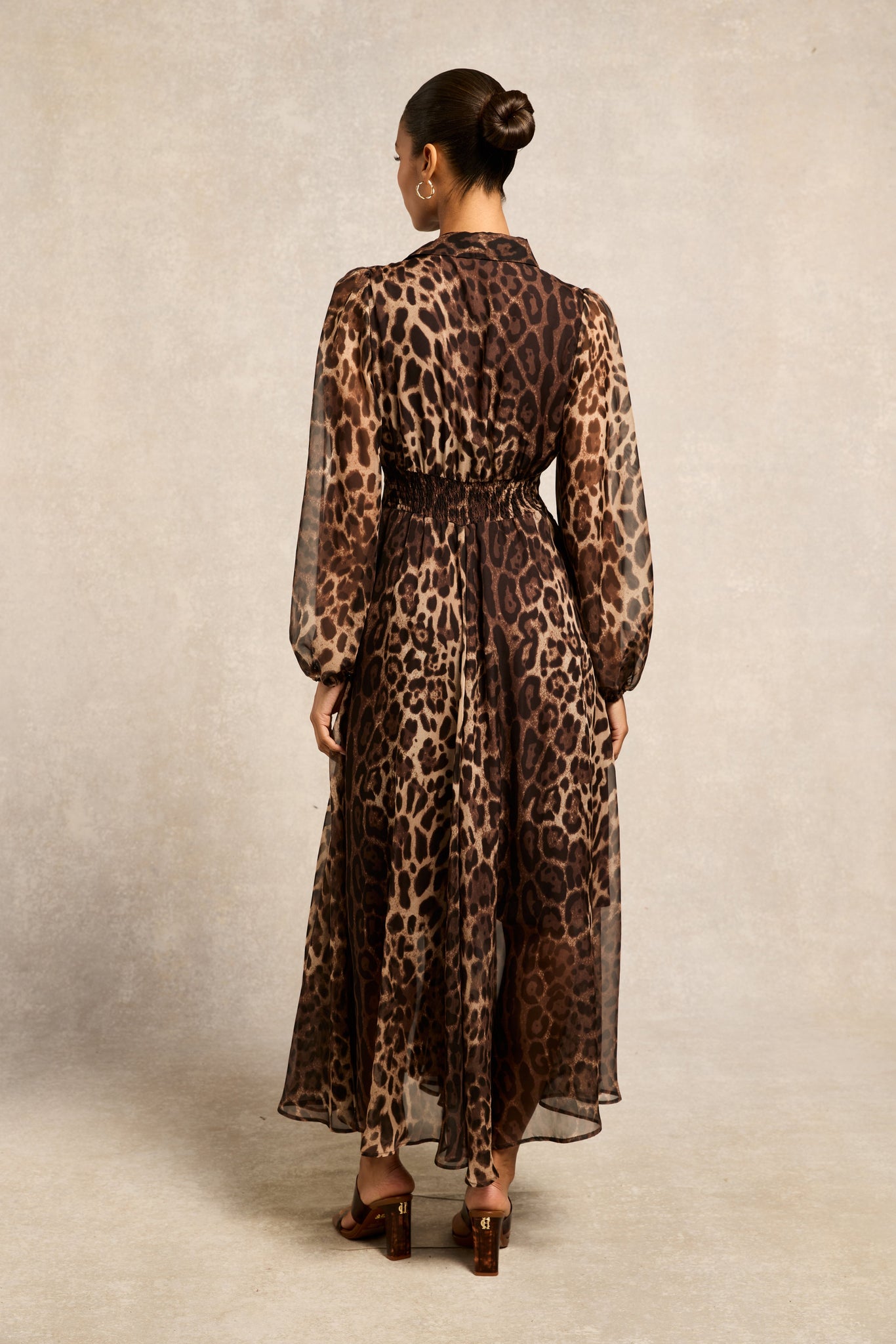 Paros Shirt Dress (Leopard Print)