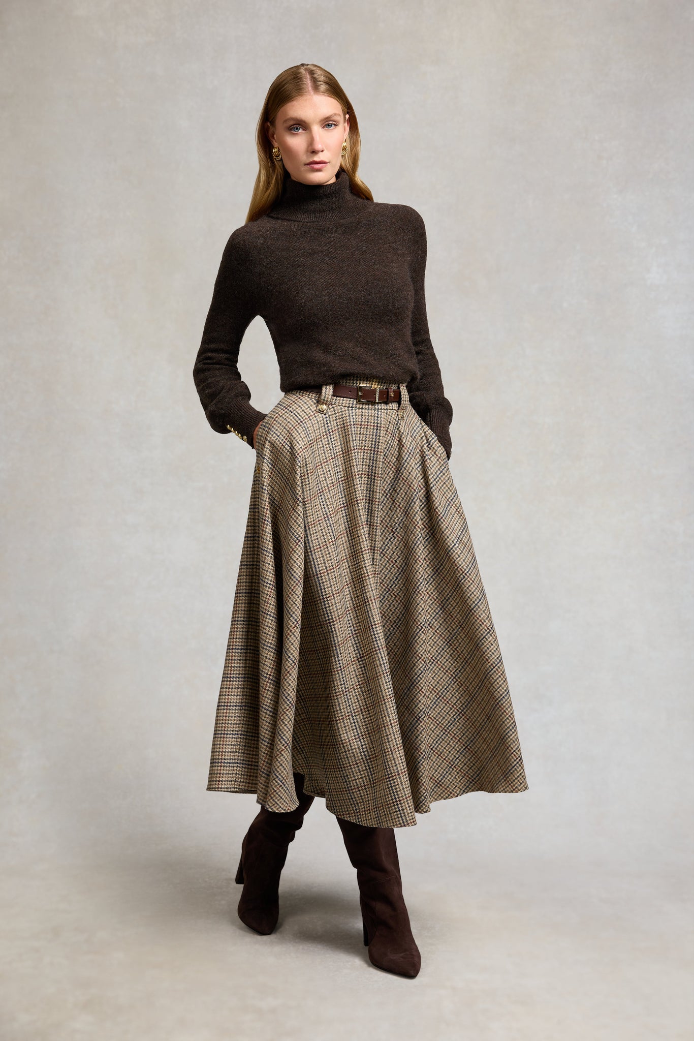 Buckingham Slim Belt (Tan Chocolate)