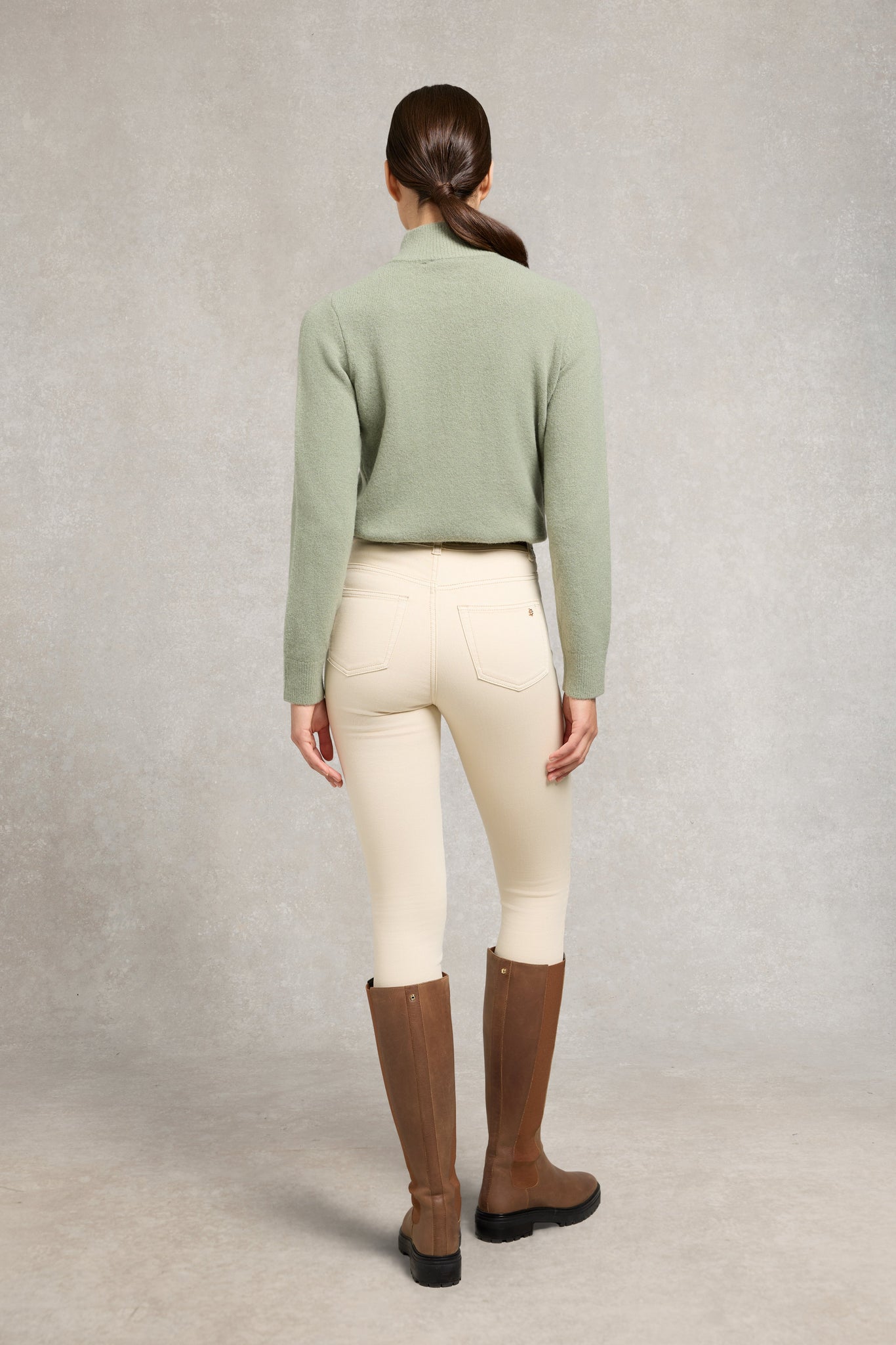 Country Quarter Zip Knit (Sage)