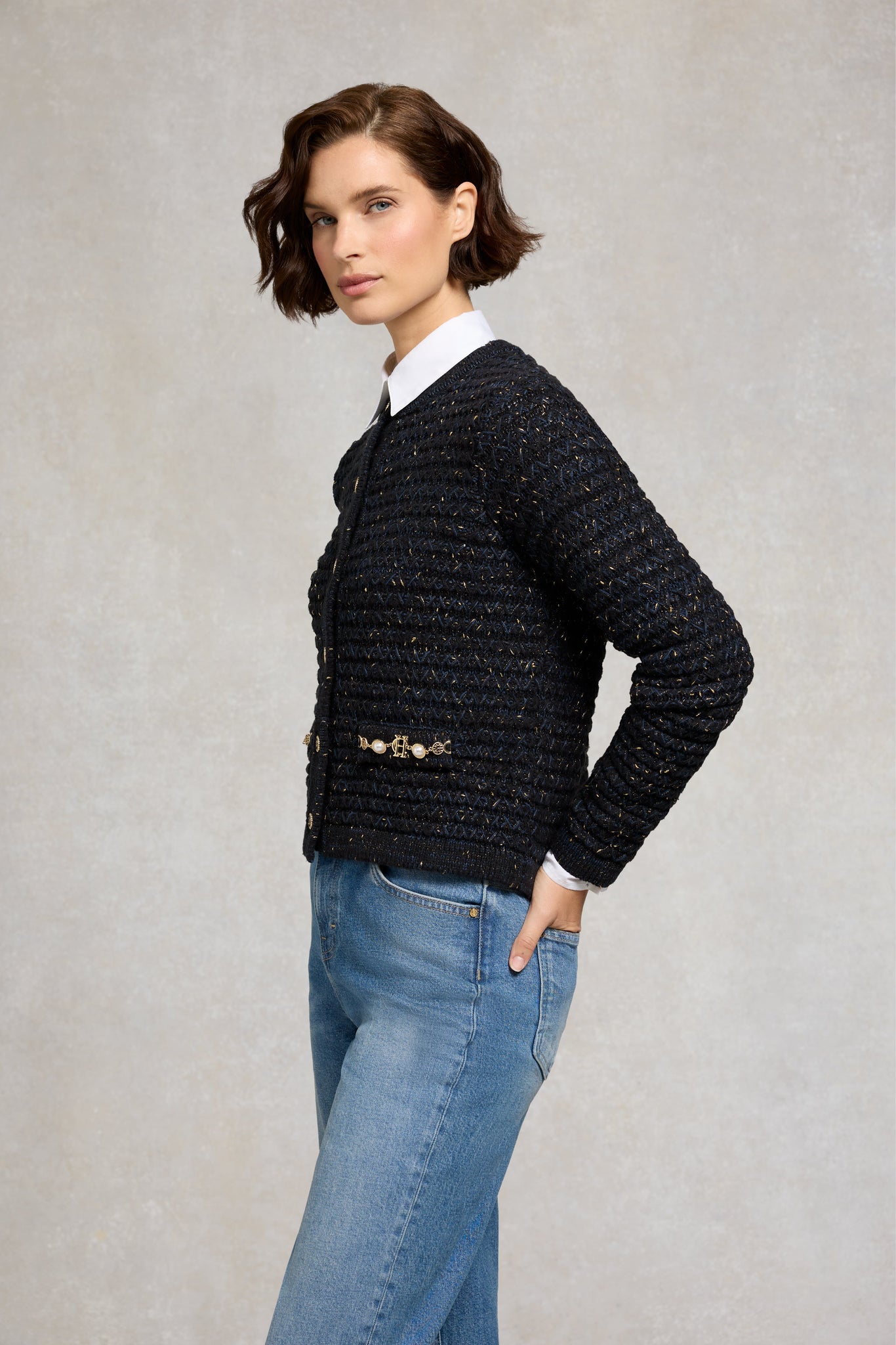 Sofia Knitted Jacket (Black)