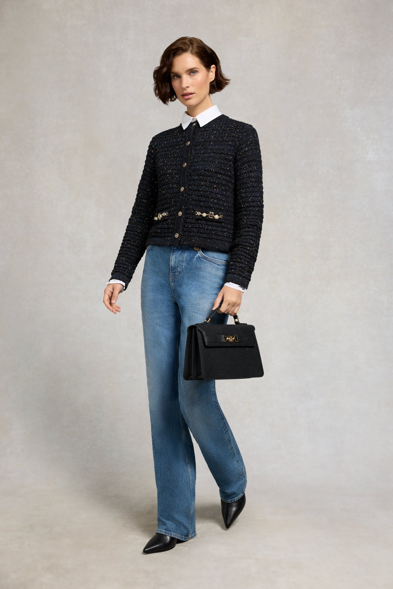 Sofia Knitted Jacket (Black)