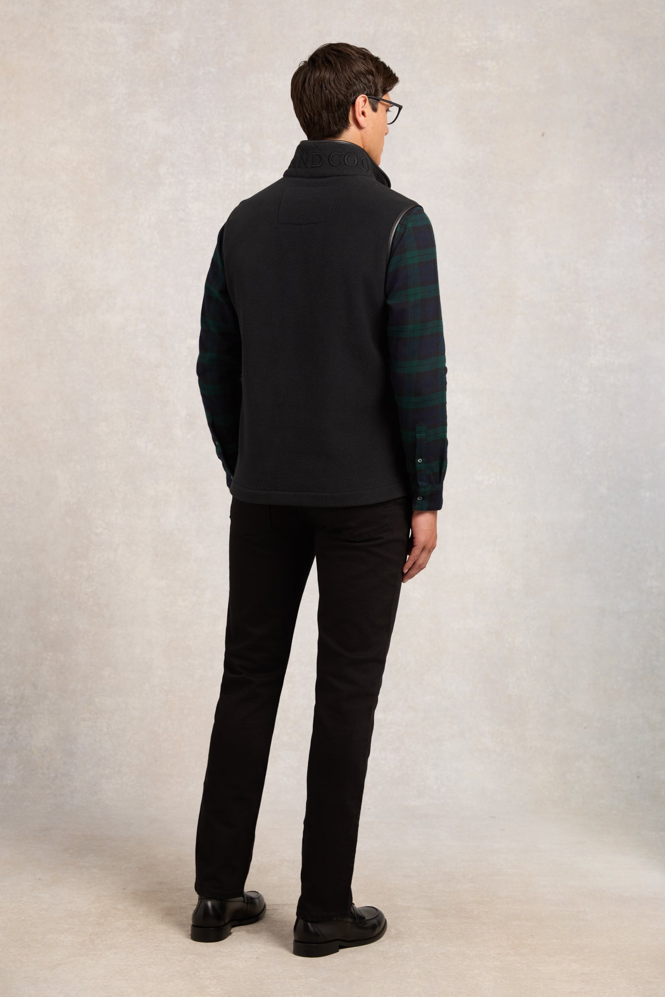 Men's Country Fleece Gilet (Black)