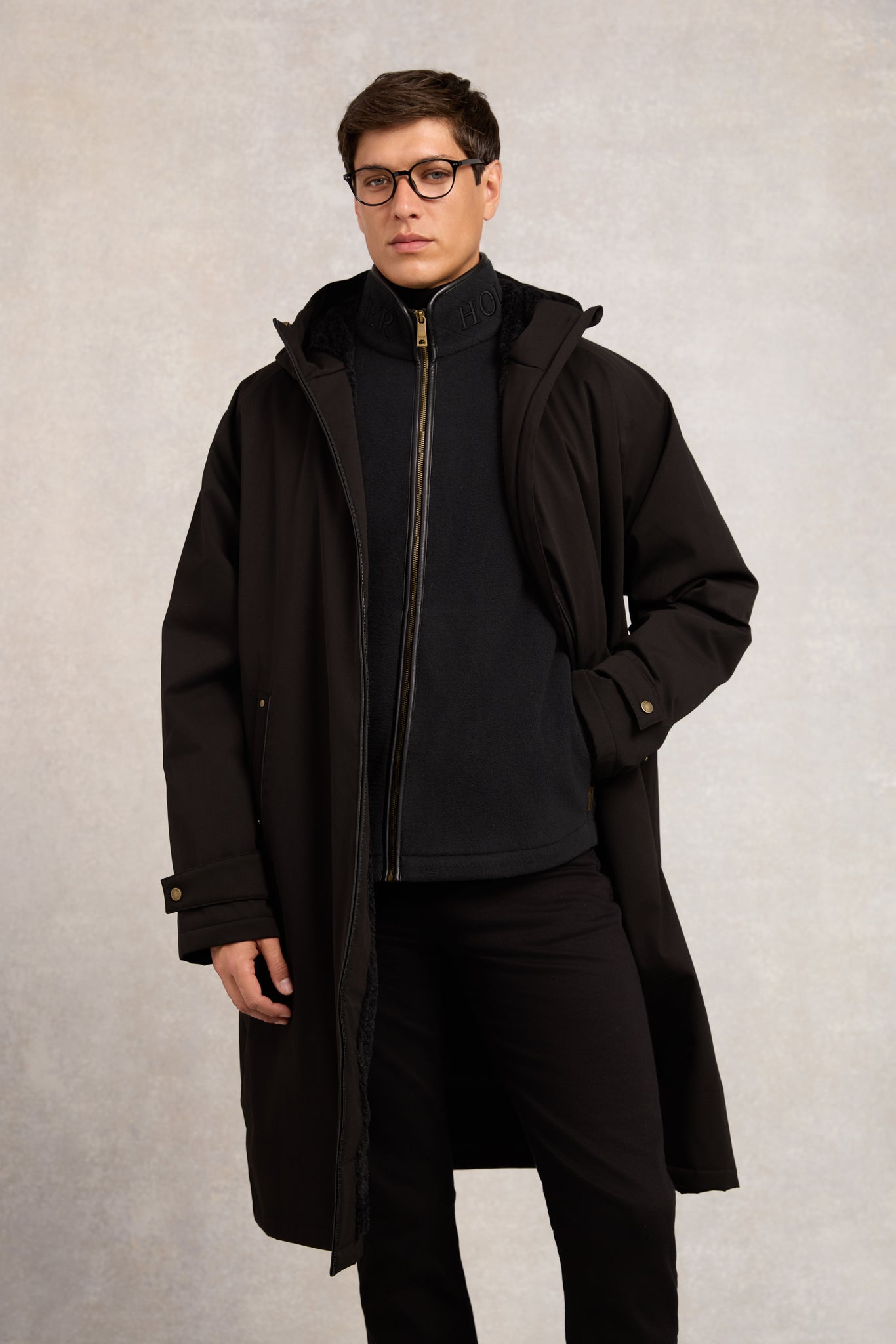 Men's Country Fleece Gilet (Black)