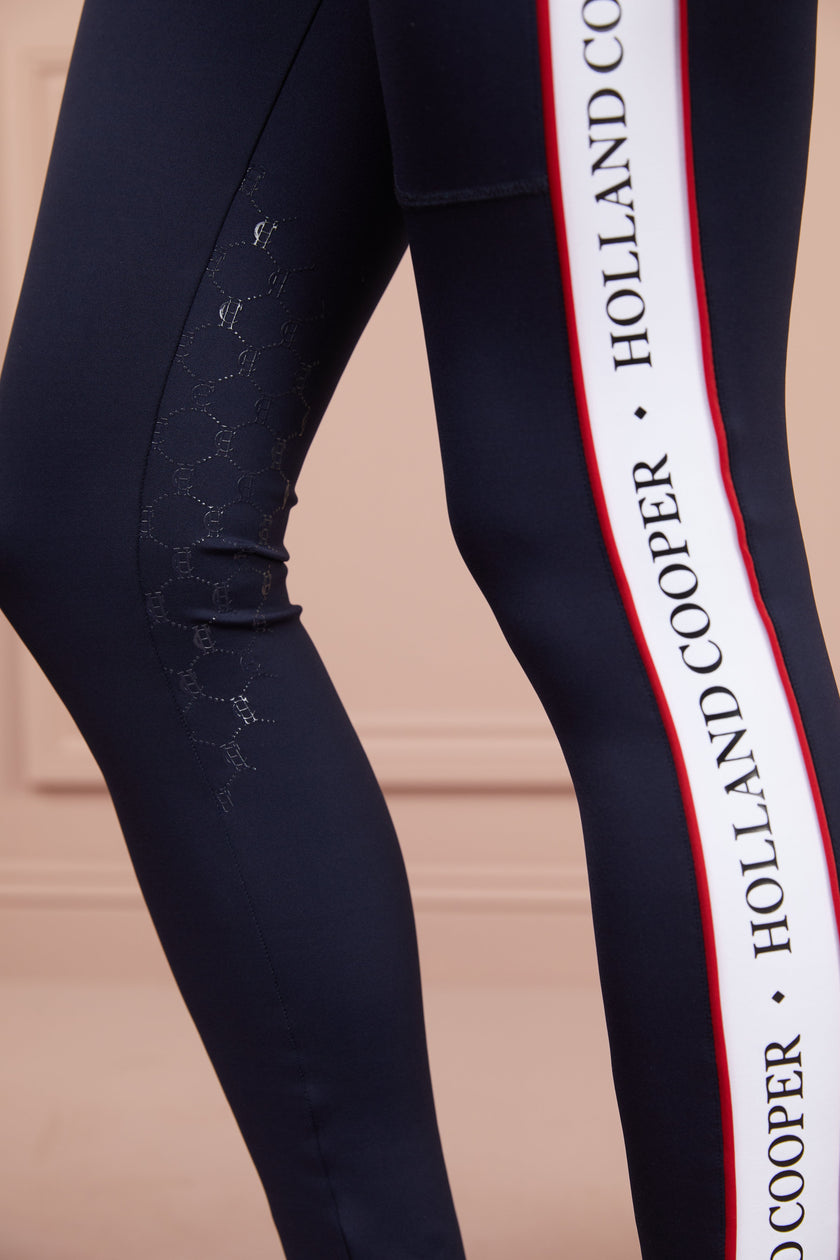 Heritage Panel Legging (Ink Navy)