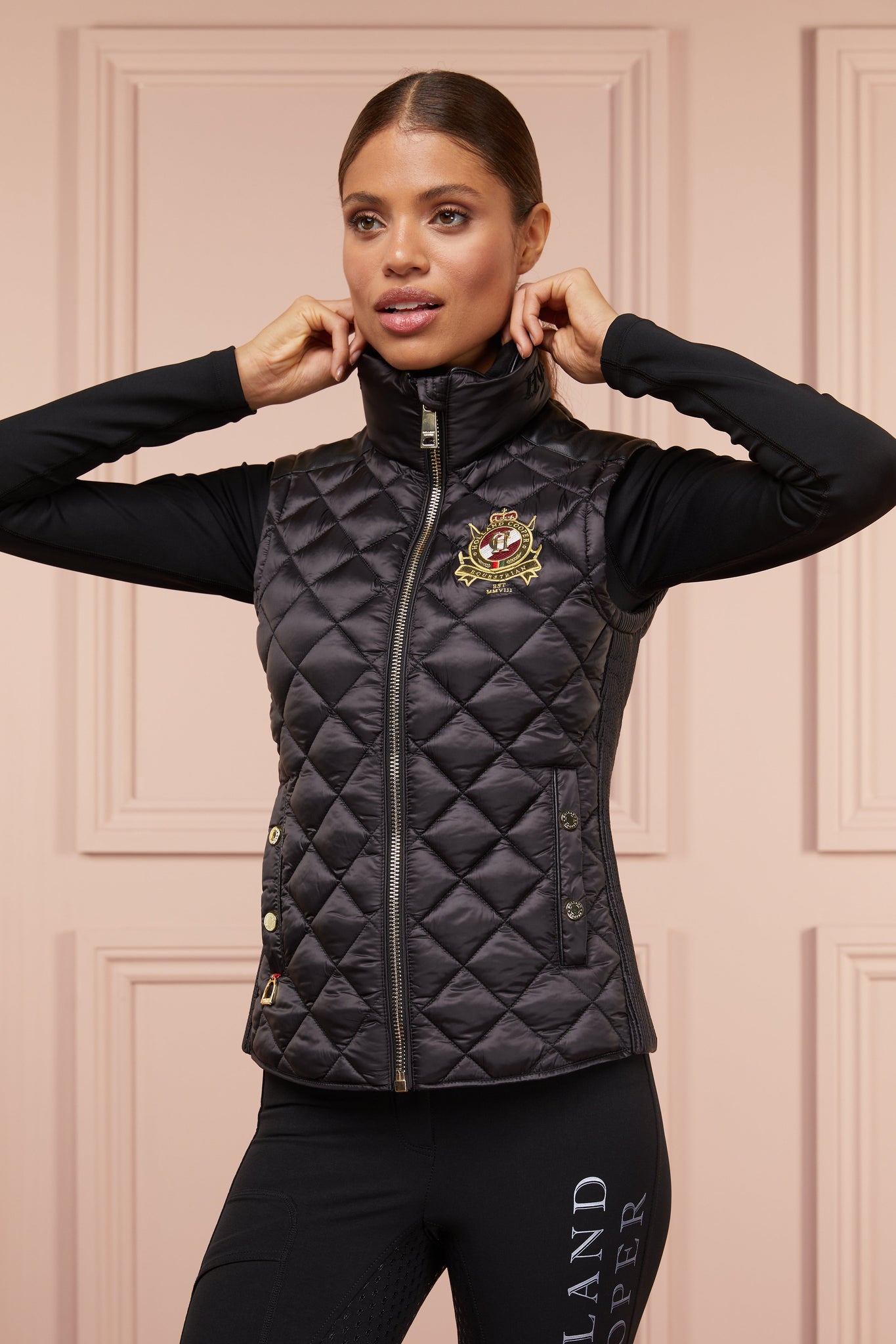 Diamond Quilt Classic Gilet (Black)