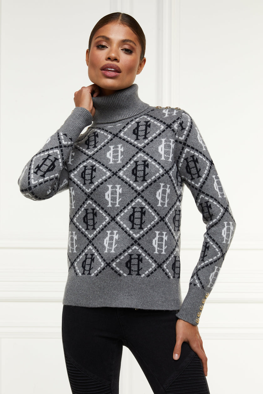 Heritage Knit Jumper (Logo Grey Marl)