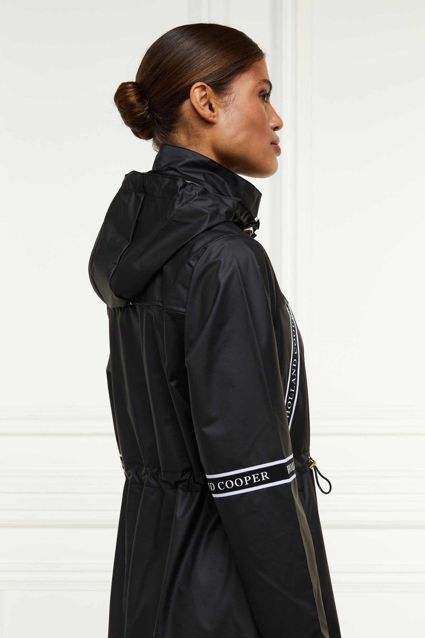 Longline Rain Coat (Matte Black)