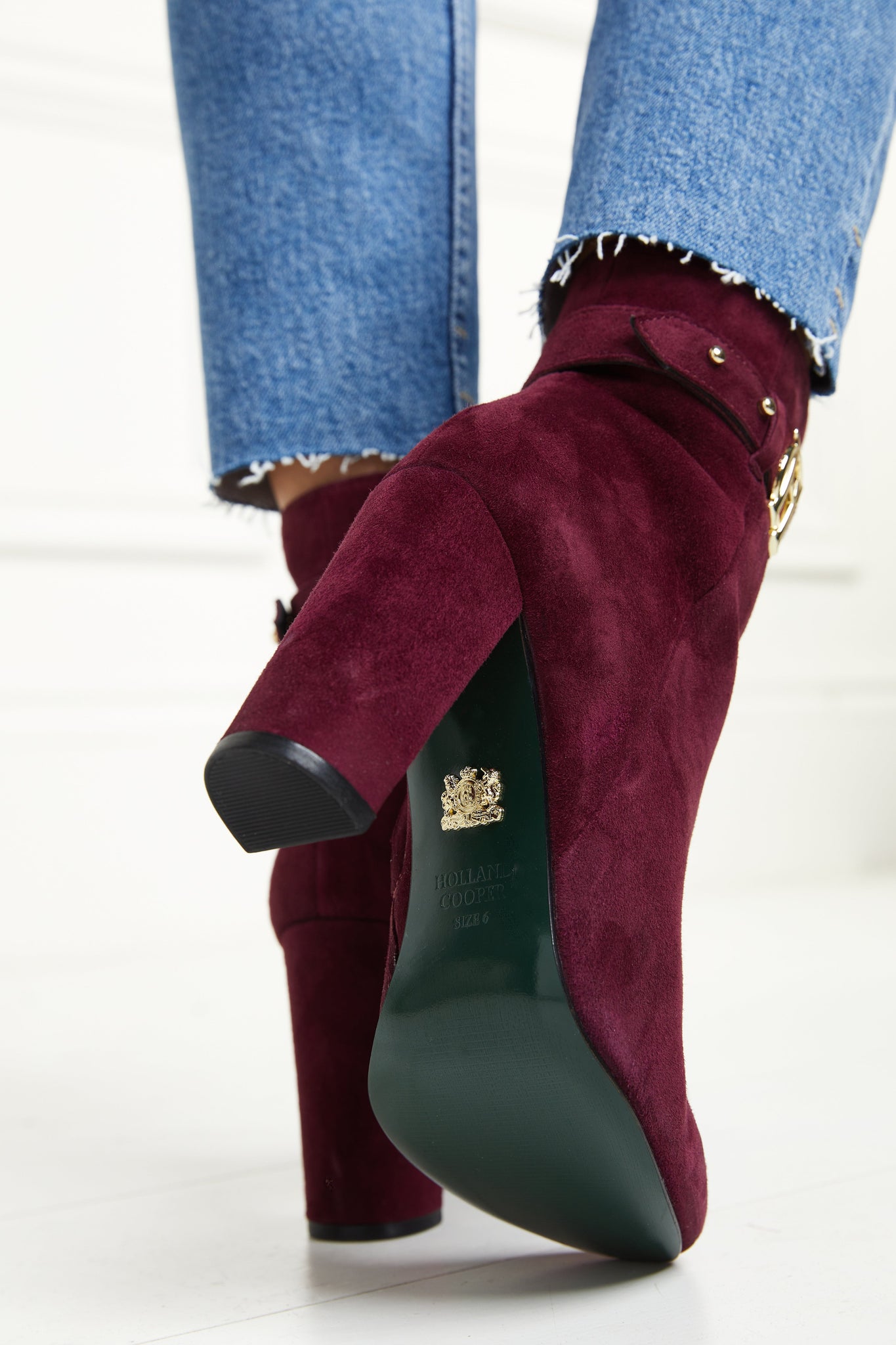 Mayfair Suede Ankle Boot (Merlot)