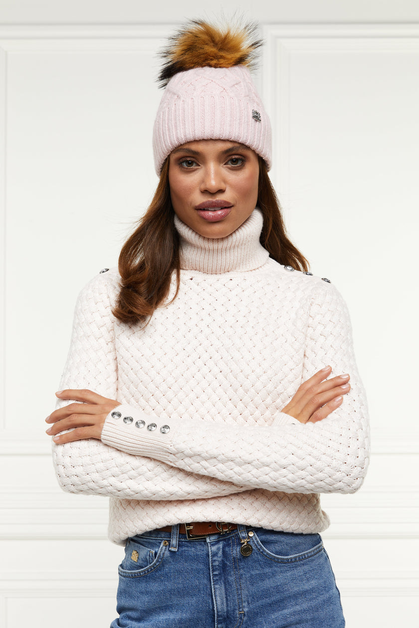 Windsor Bobble Hat (Soft Pink)