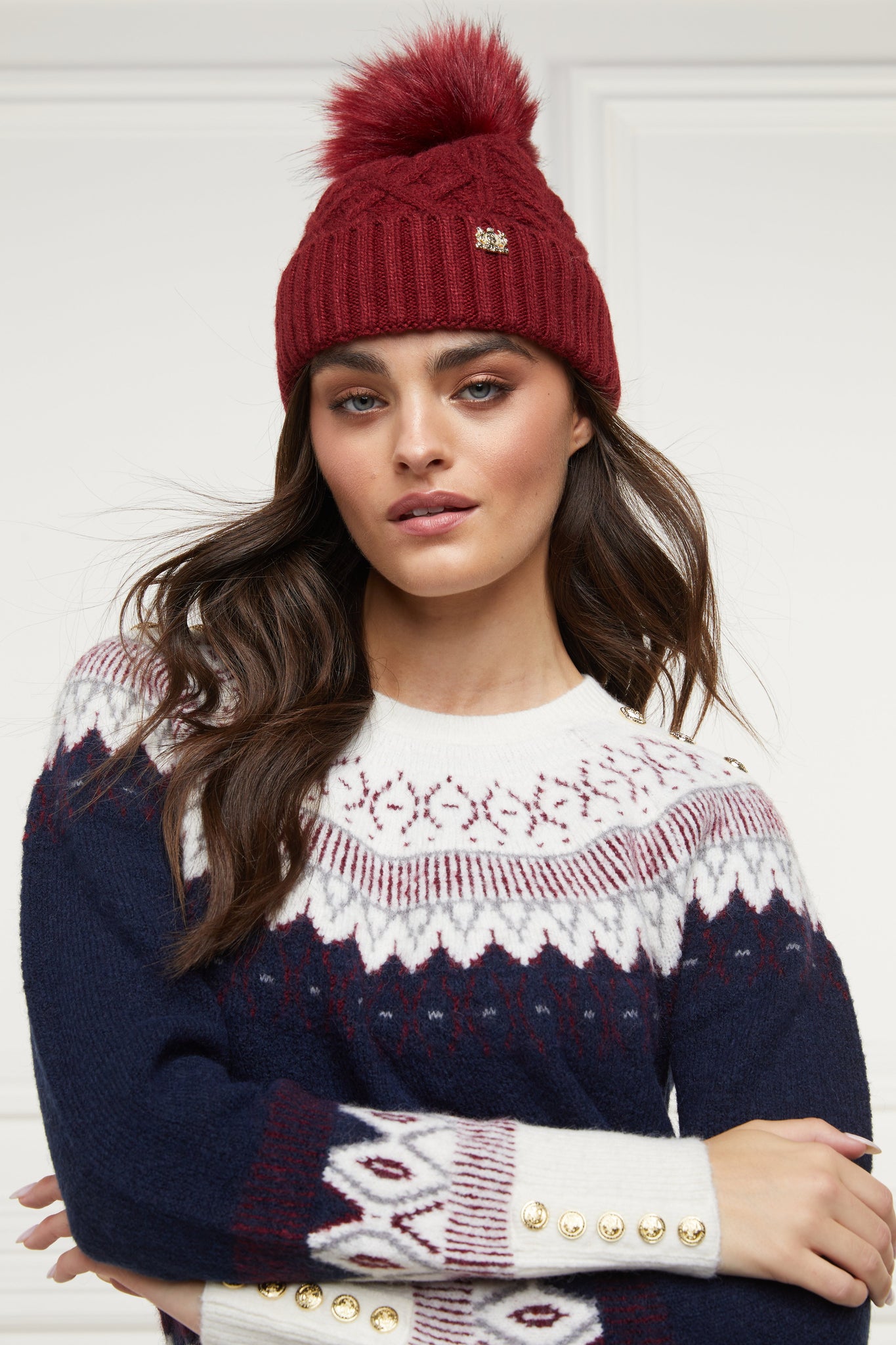 Windsor Bobble Hat (Burgundy)