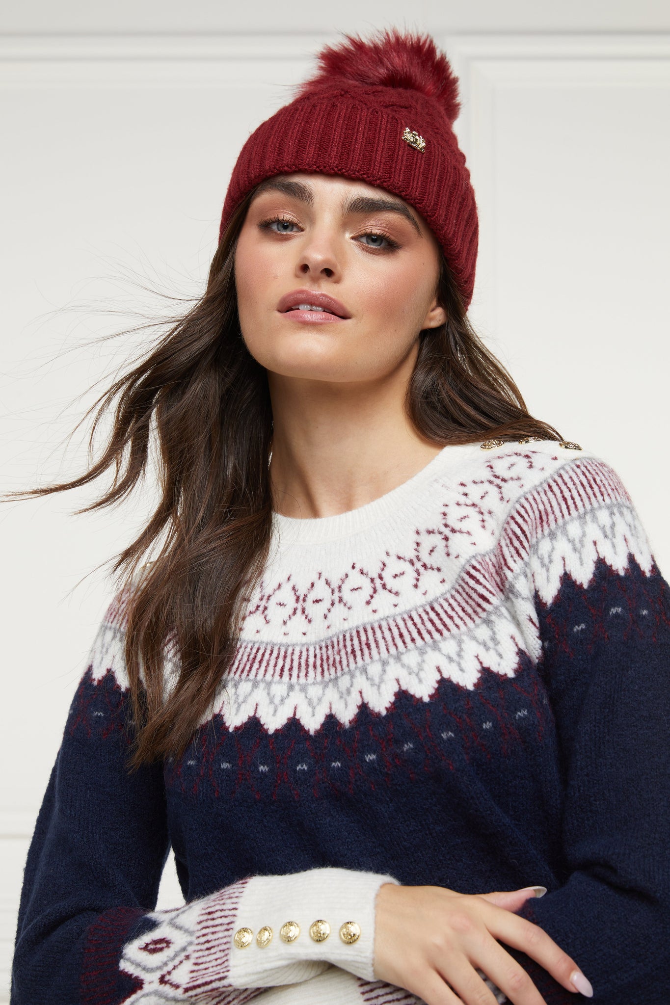 Windsor Bobble Hat (Burgundy)