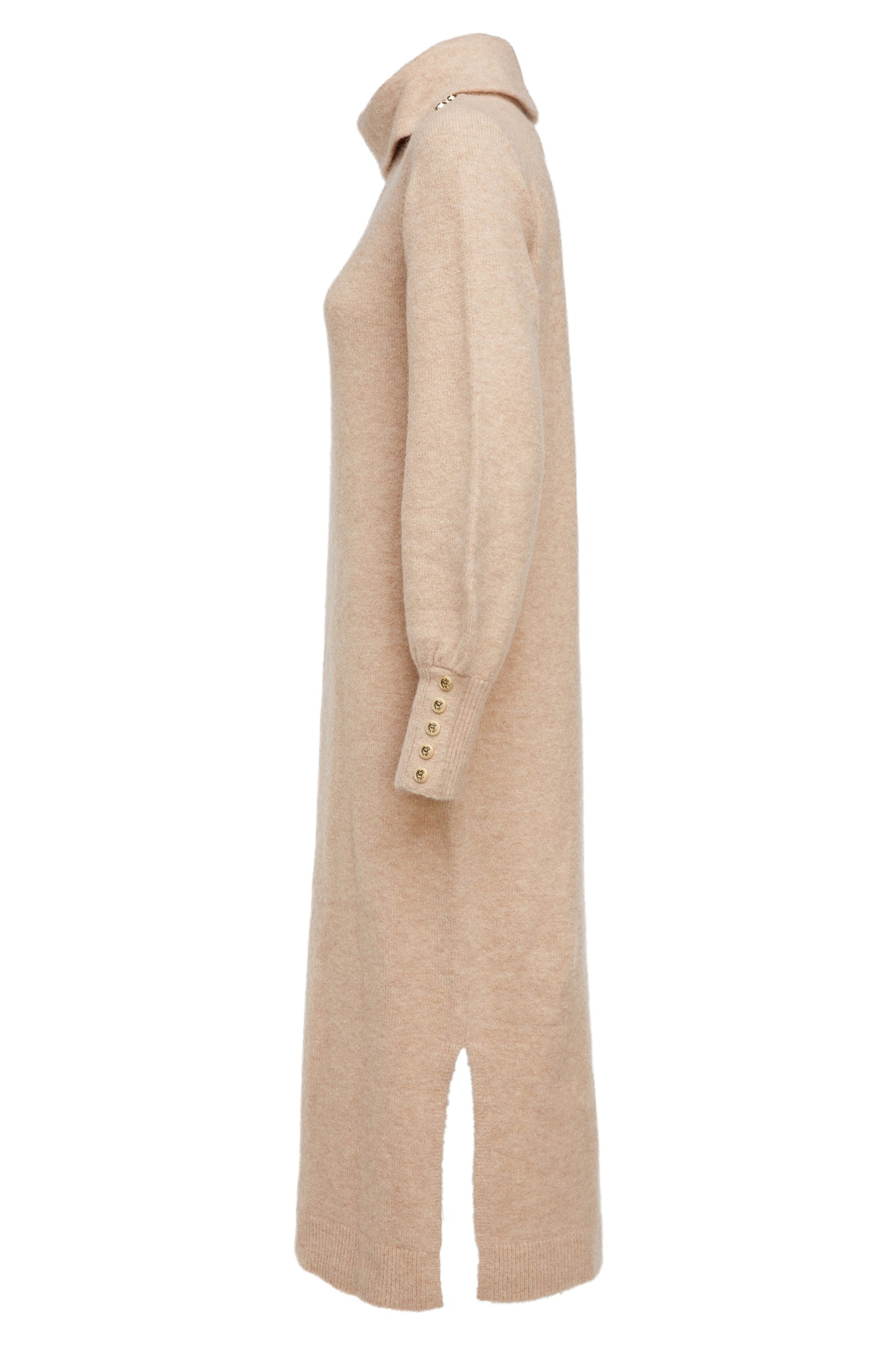 Berkeley Roll Neck Dress (Camel)