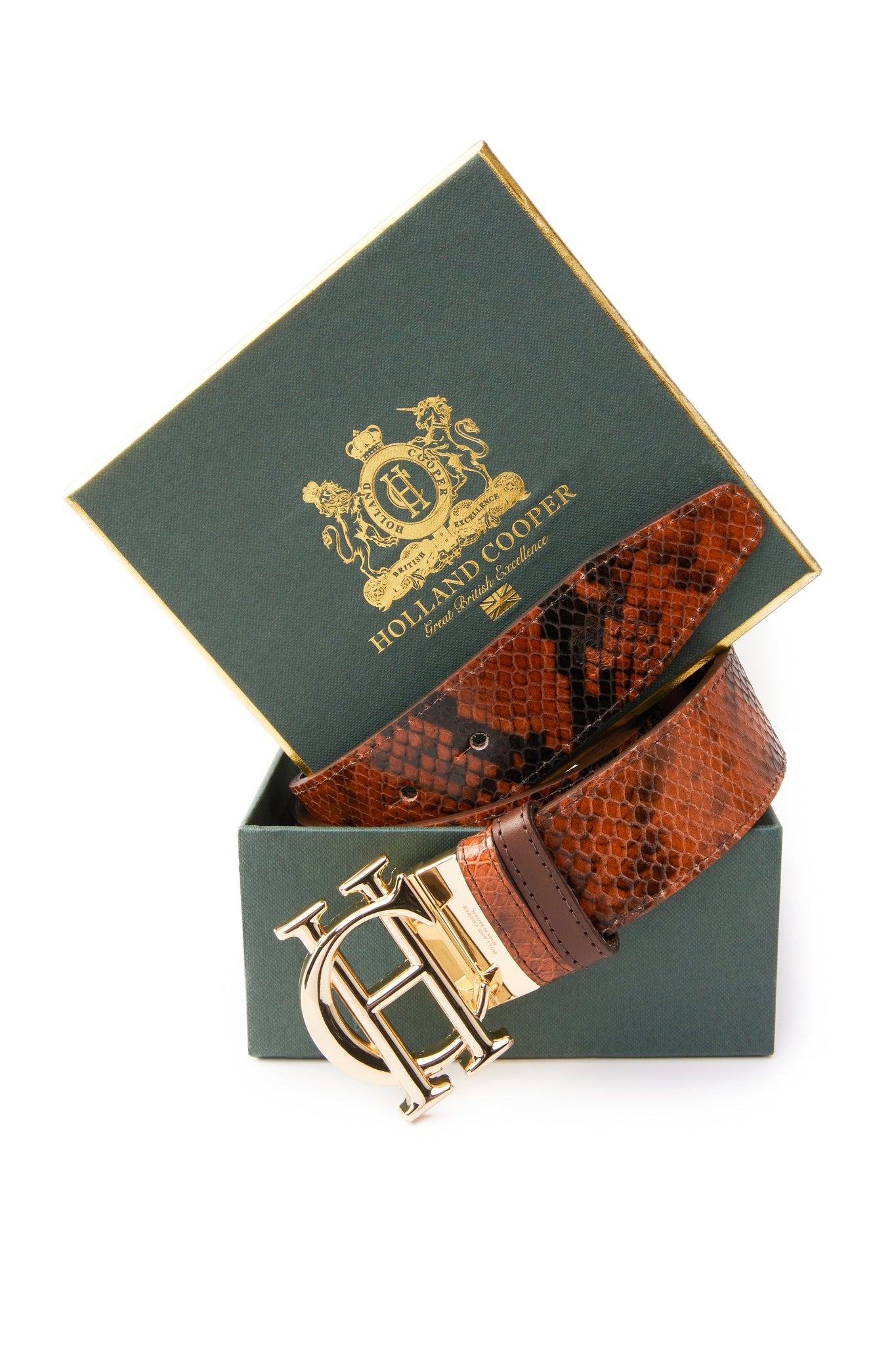 HC Classic Belt Reversible (Chestnut Python)