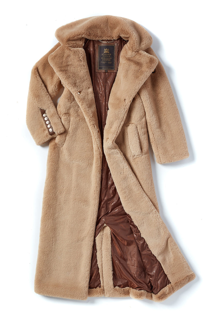 Asygarth Faux Fur Coat (Natural)