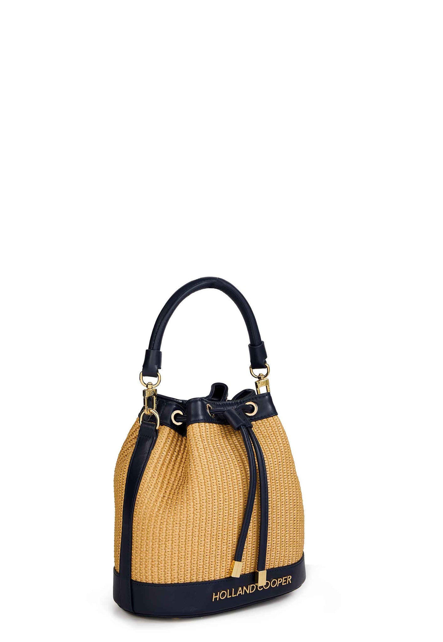 Abbot Bucket Bag (Rattan Navy)