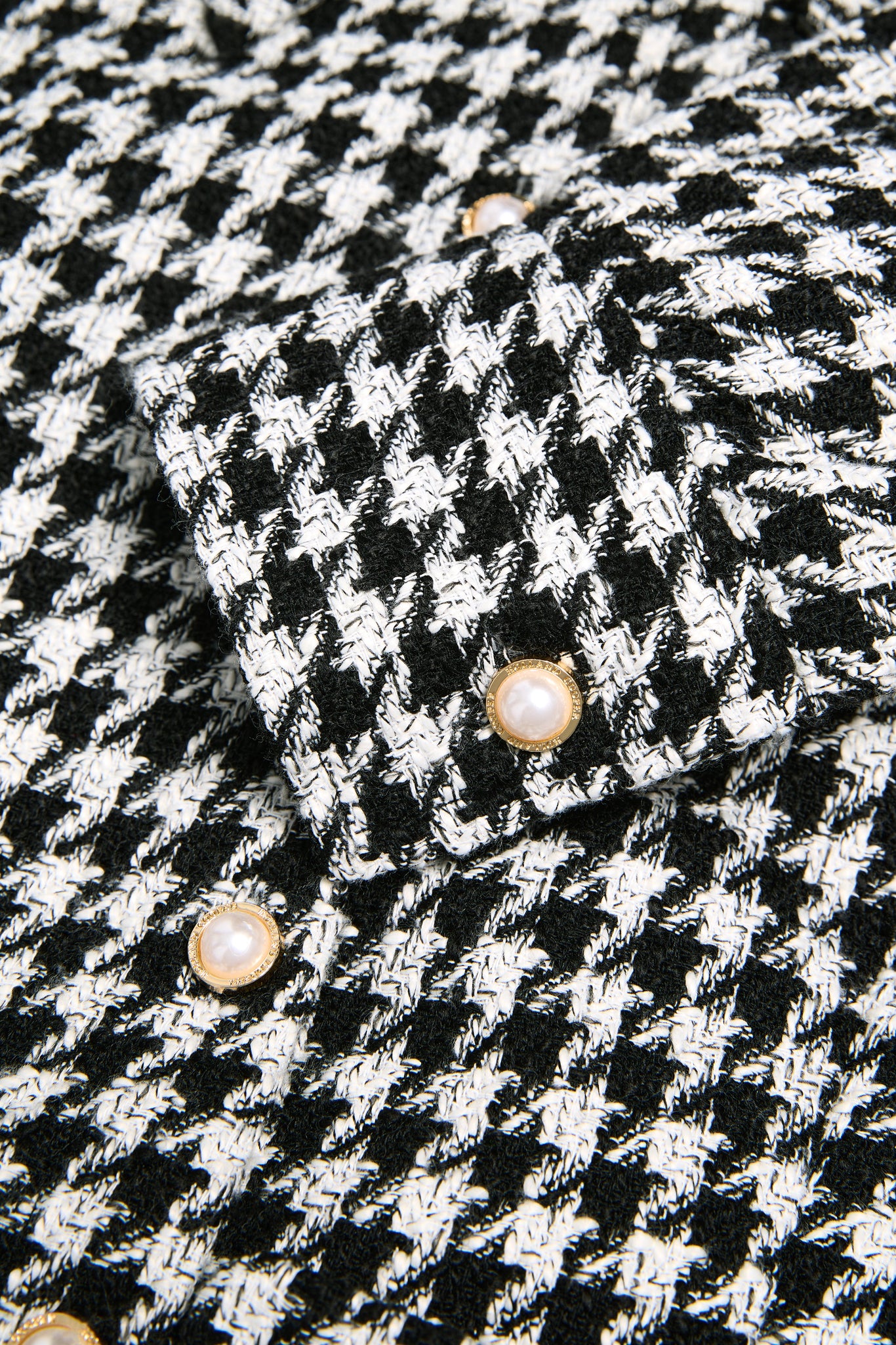 Alice Collared Mini Dress (Houndstooth)