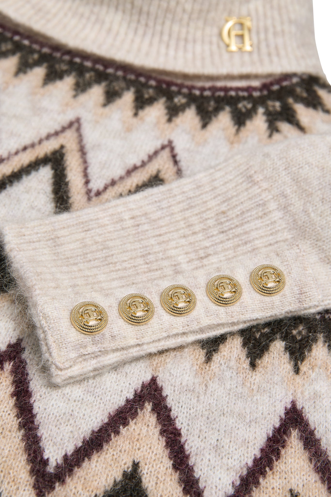 Alice Roll Neck Knit (Barley)