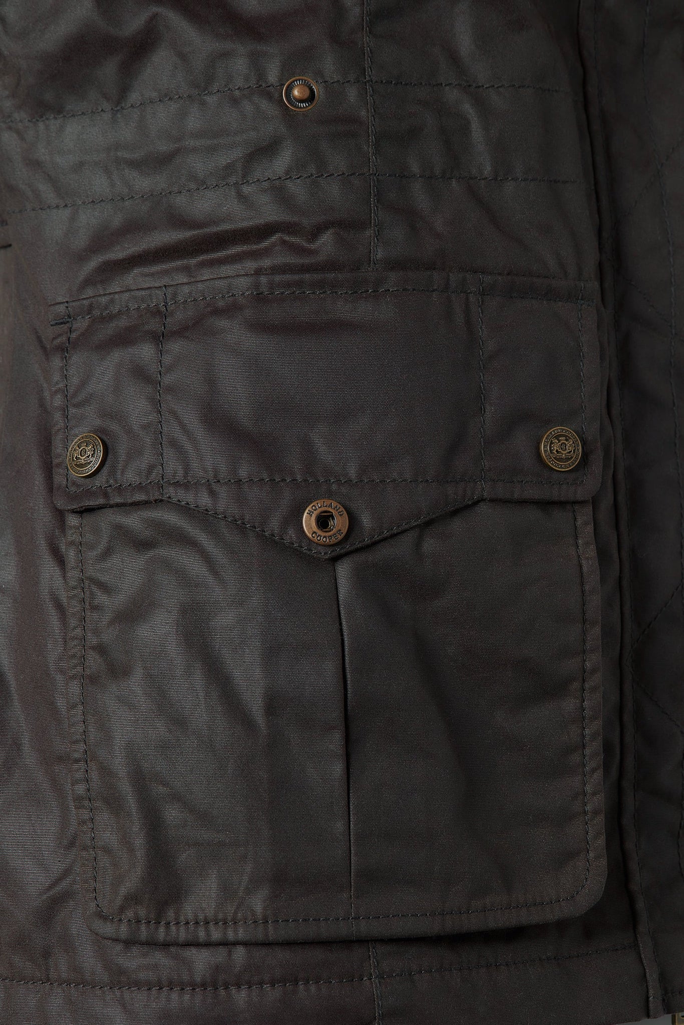 Alma Wax Gilet (Dark Olive)