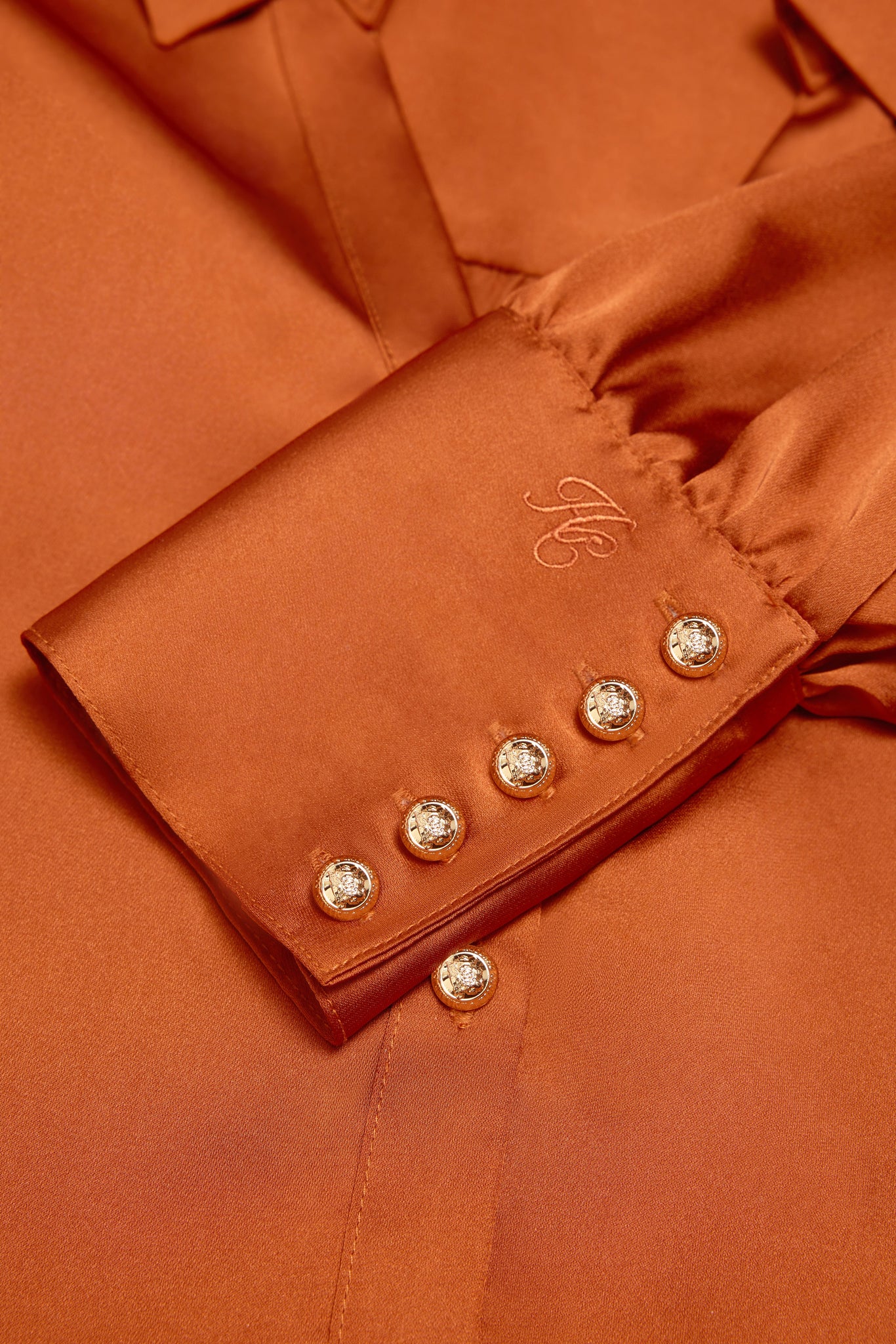 Annie V-Neck Shirt (Copper)