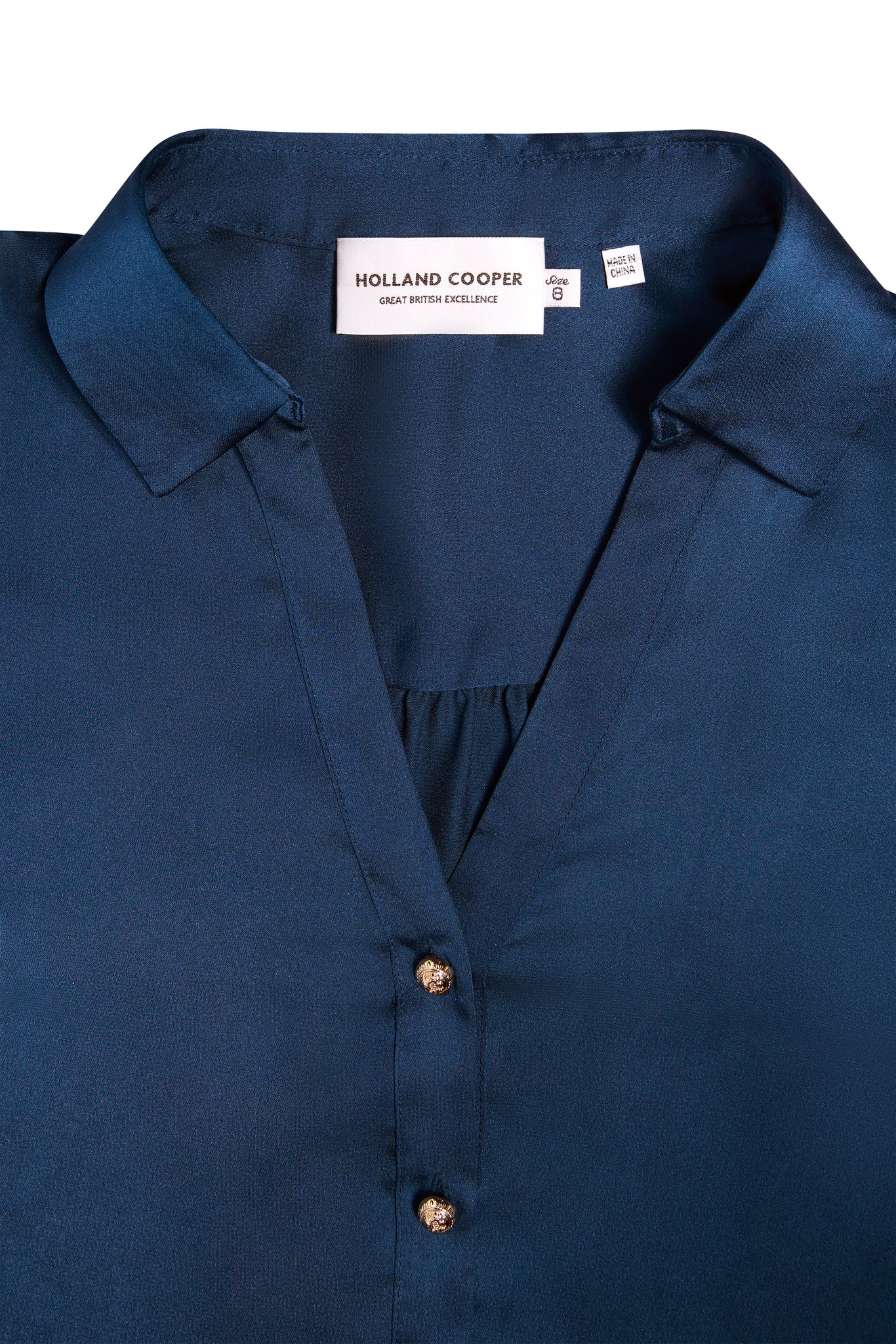 Annie V-Neck Shirt (Petrol)