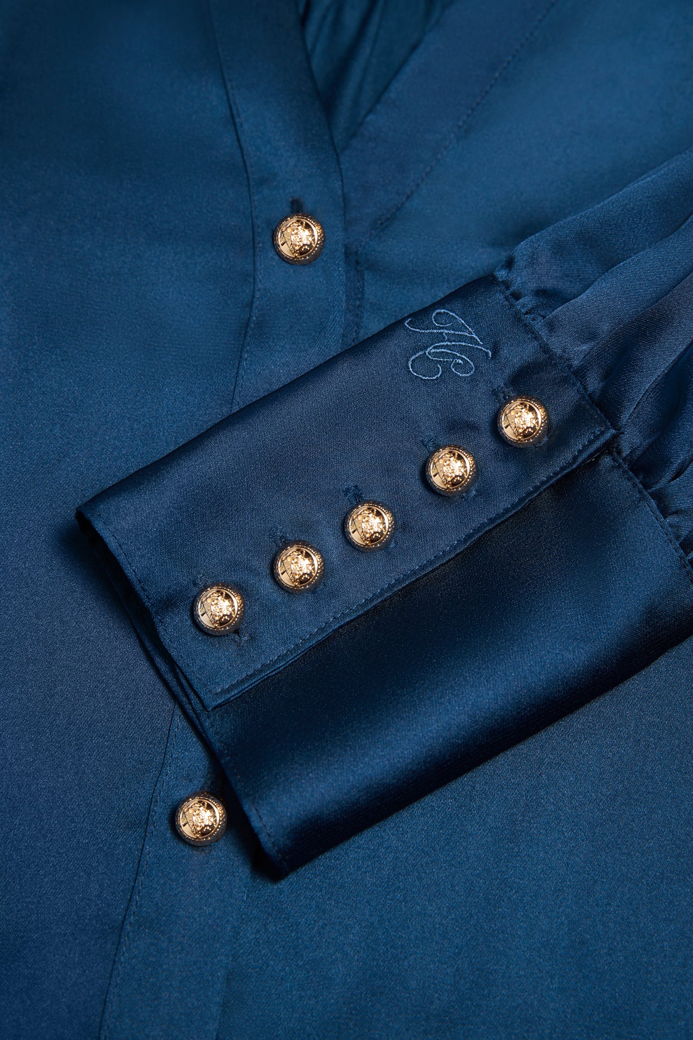 Annie V-Neck Shirt (Petrol)