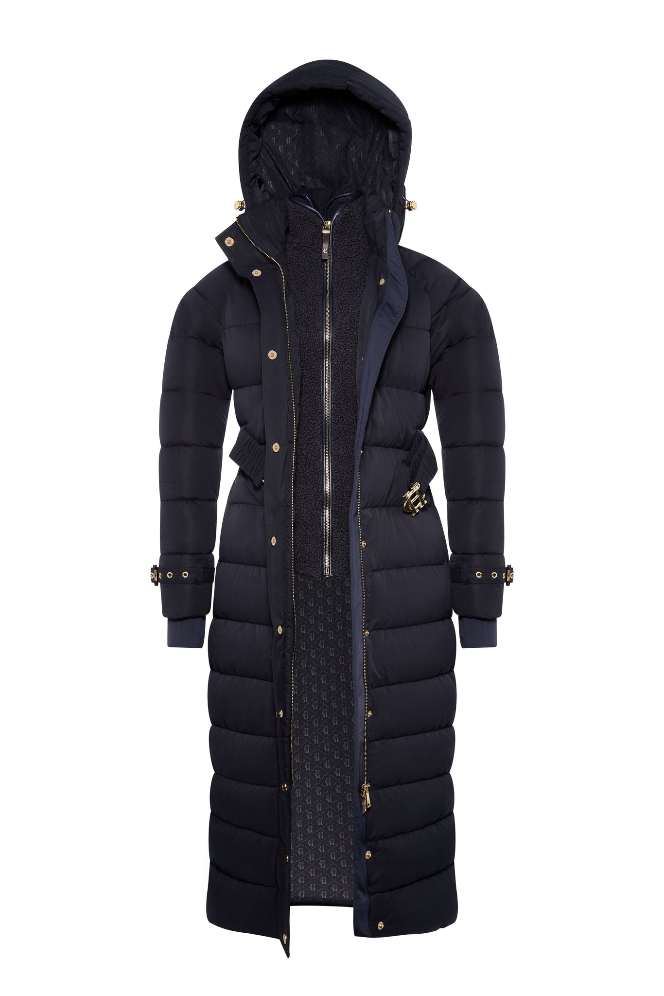 Arosa Luxe Longline Coat (Ink Navy)