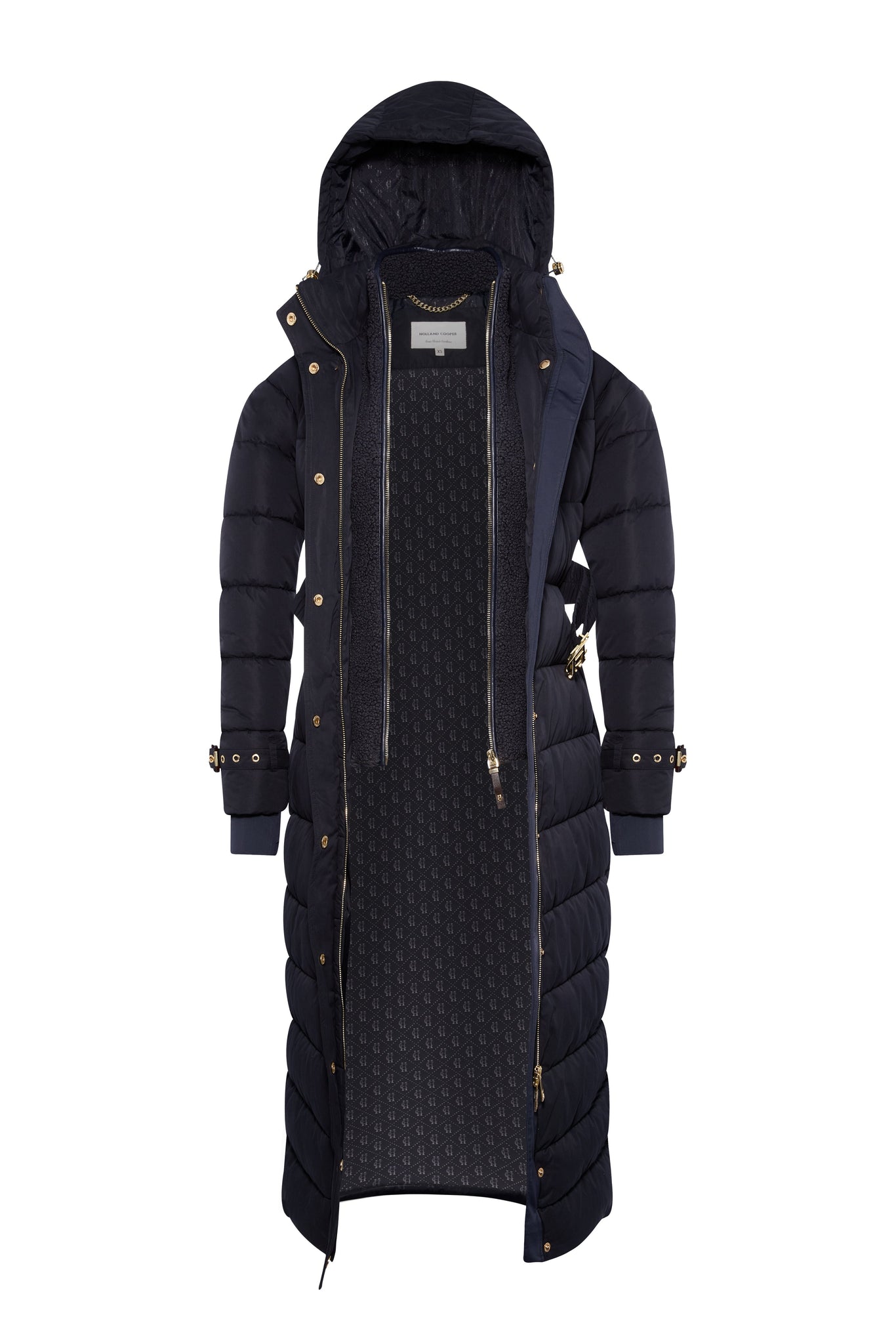 Arosa Luxe Longline Coat (Ink Navy)