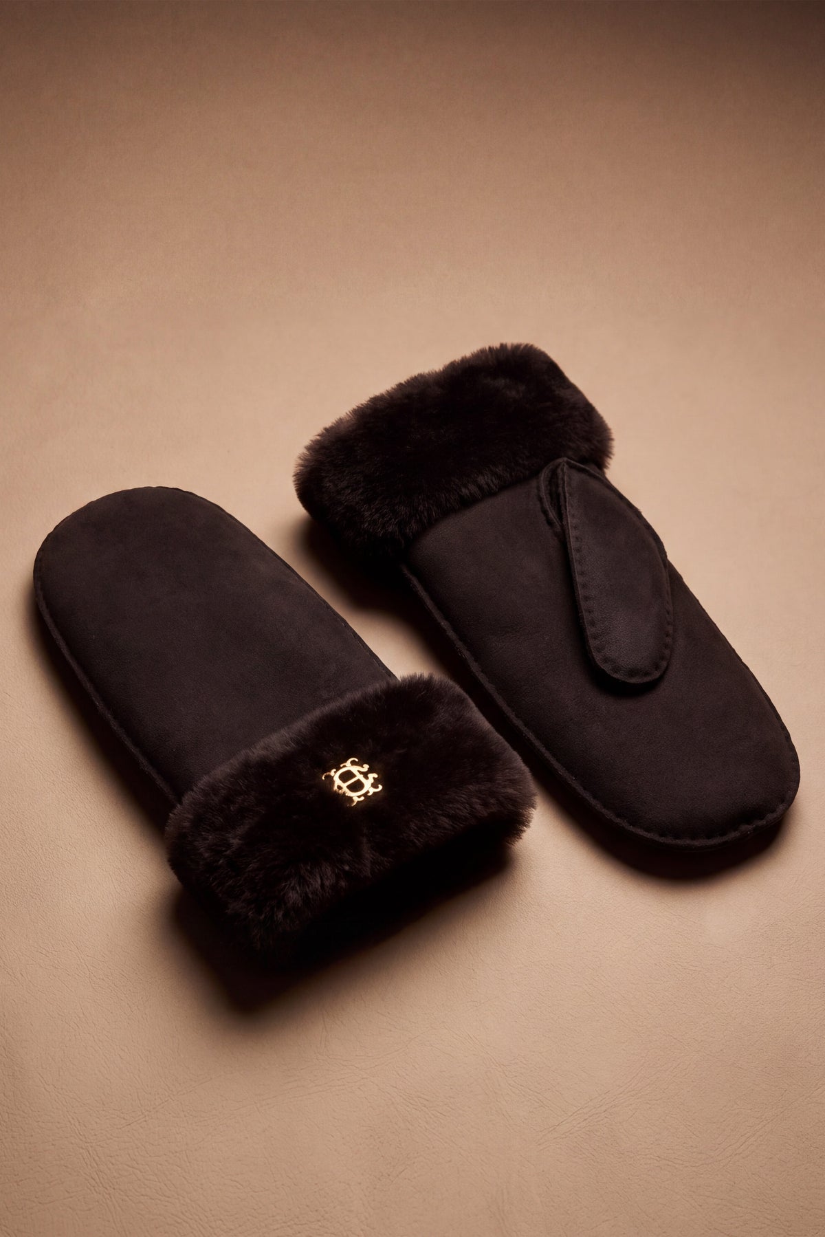 Shearling Mitten (Chocolate)