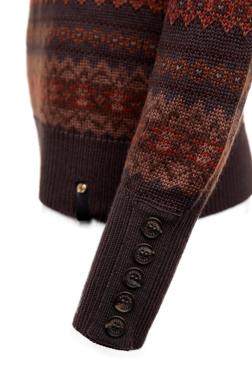 Bredon Roll Neck Knit (Chocolate)