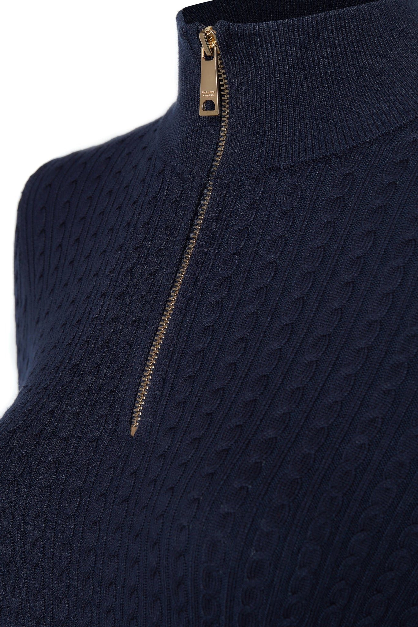 Ava Quarter Zip Knit (Ink Navy)