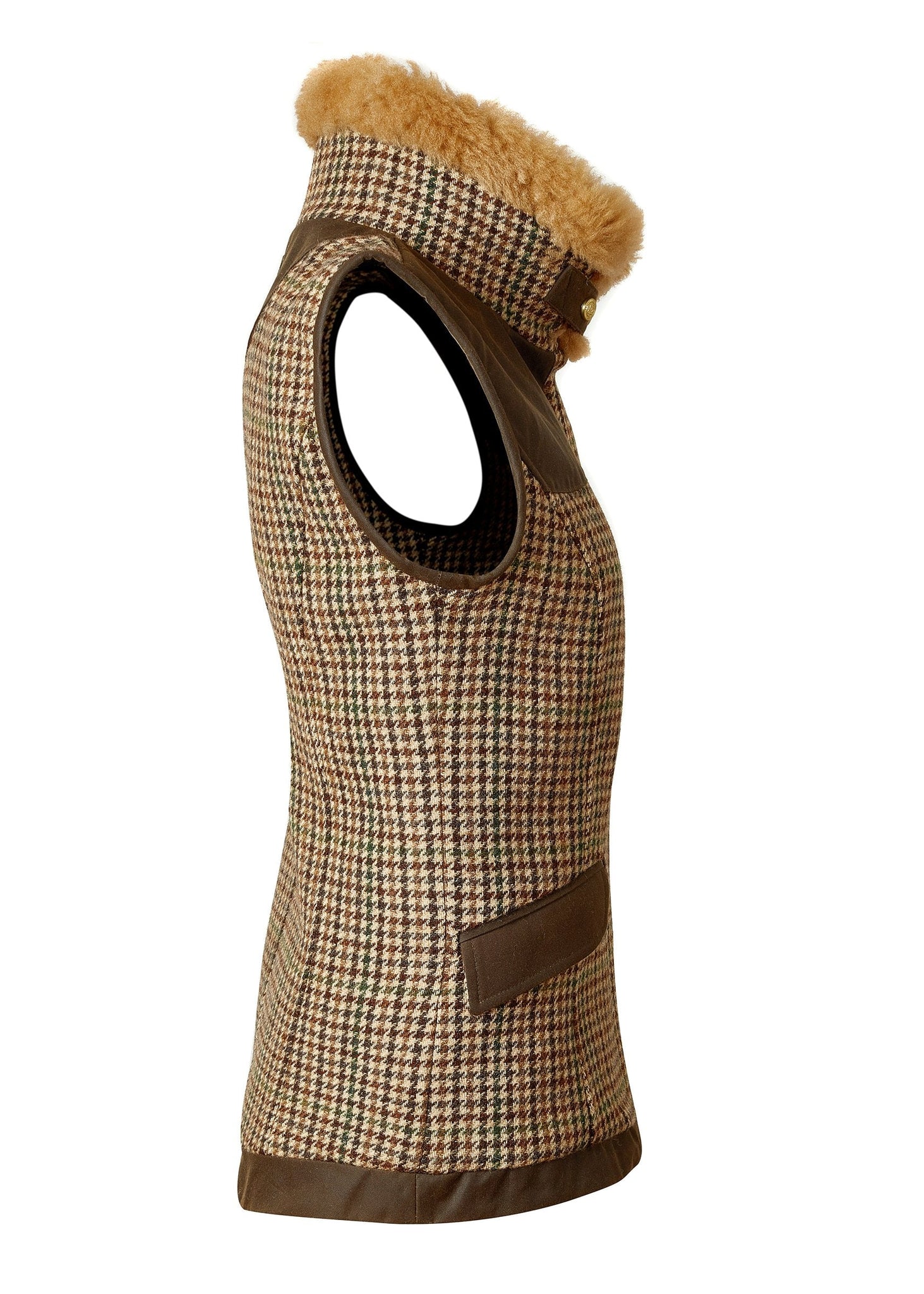 Aviator Gilet (Hailes Green Tweed)