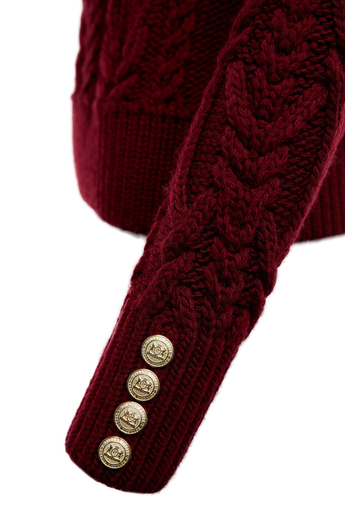 Belgravia Cable Knit (Oxblood)