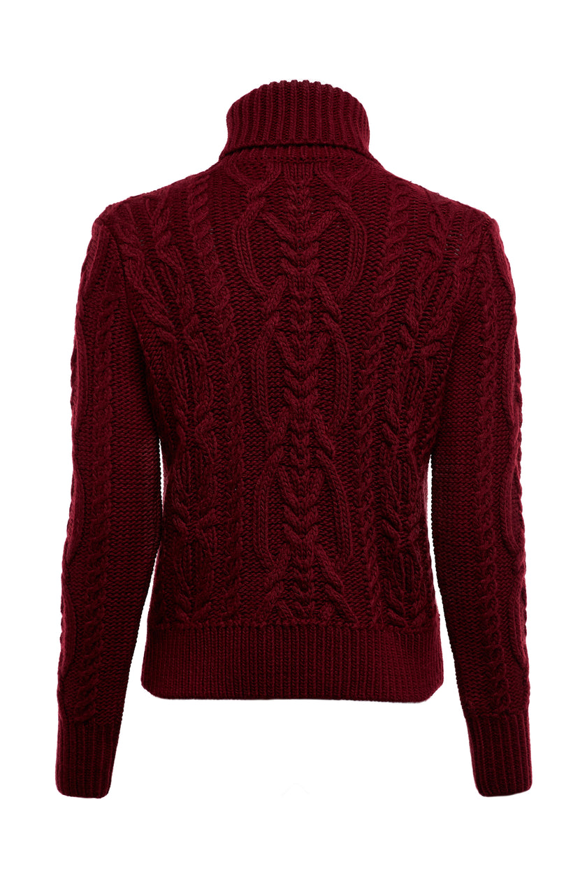 Belgravia Cable Knit (Oxblood)