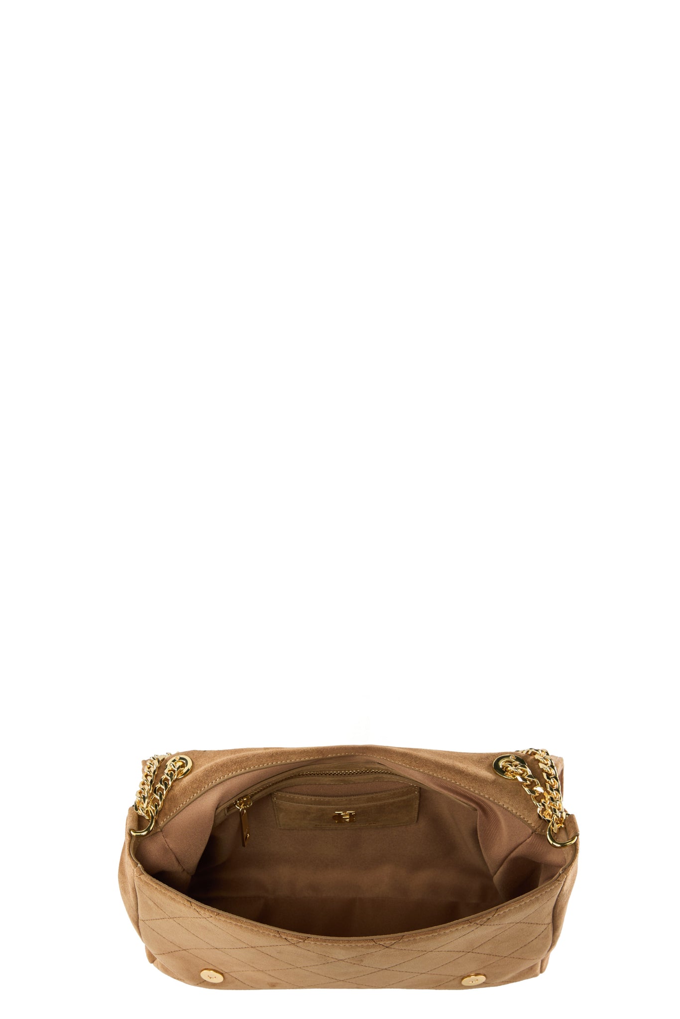 Milan Shoulder Bag (Light Tan Suede)