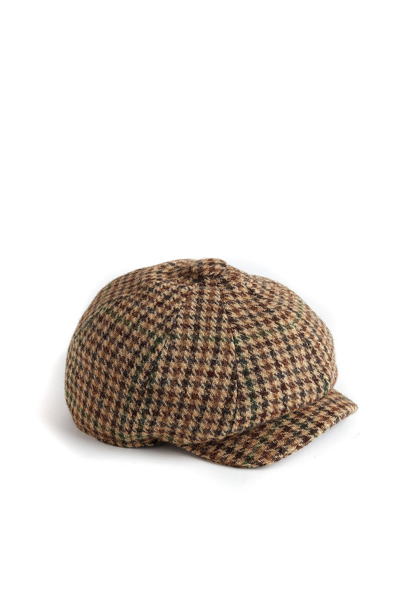 Baker Boy Cap (Hailes Green Tweed)