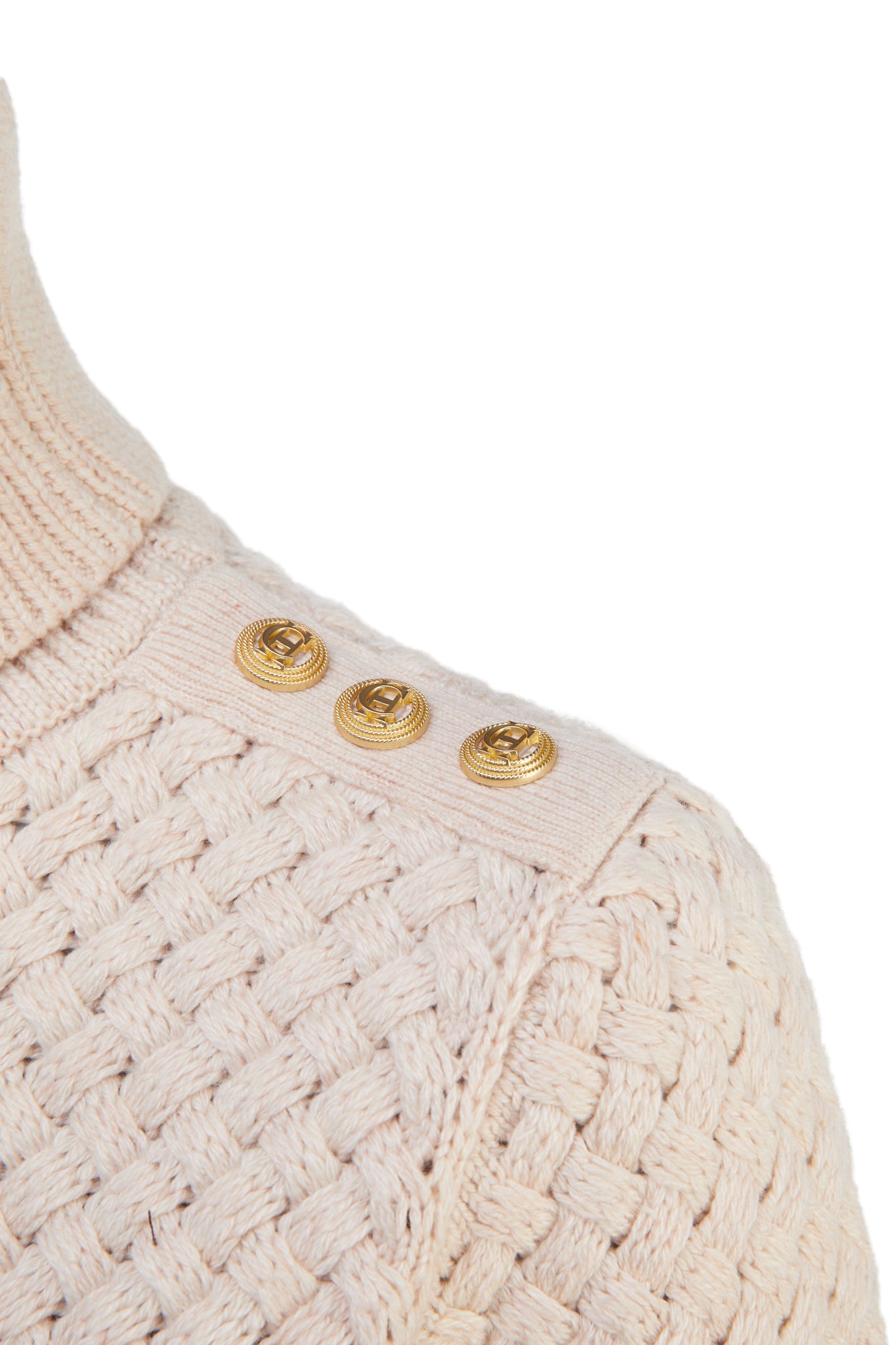 Basket Weave Jumper (Oatmeal)