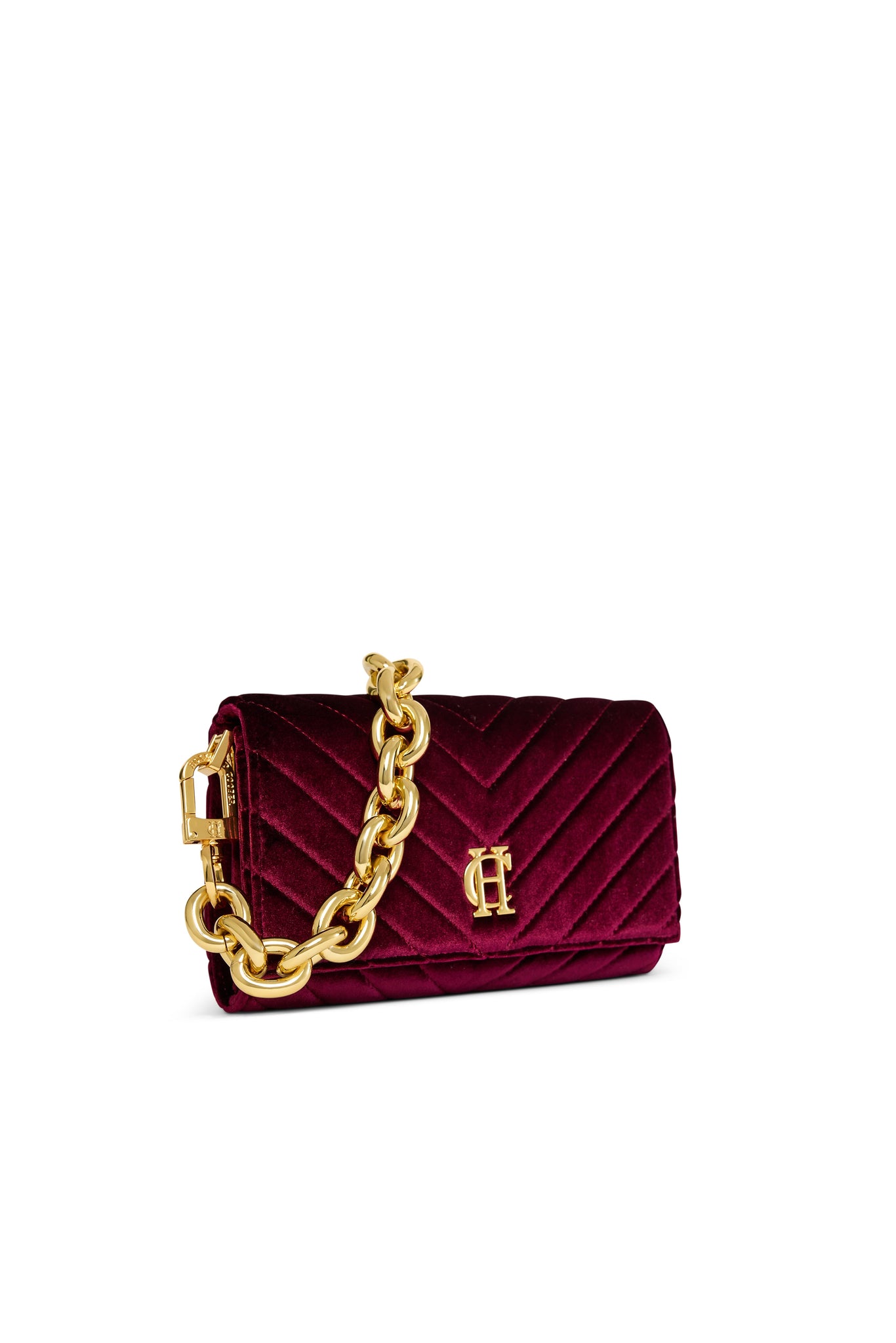 Belgravia Clutch Bag (Merlot Velvet)