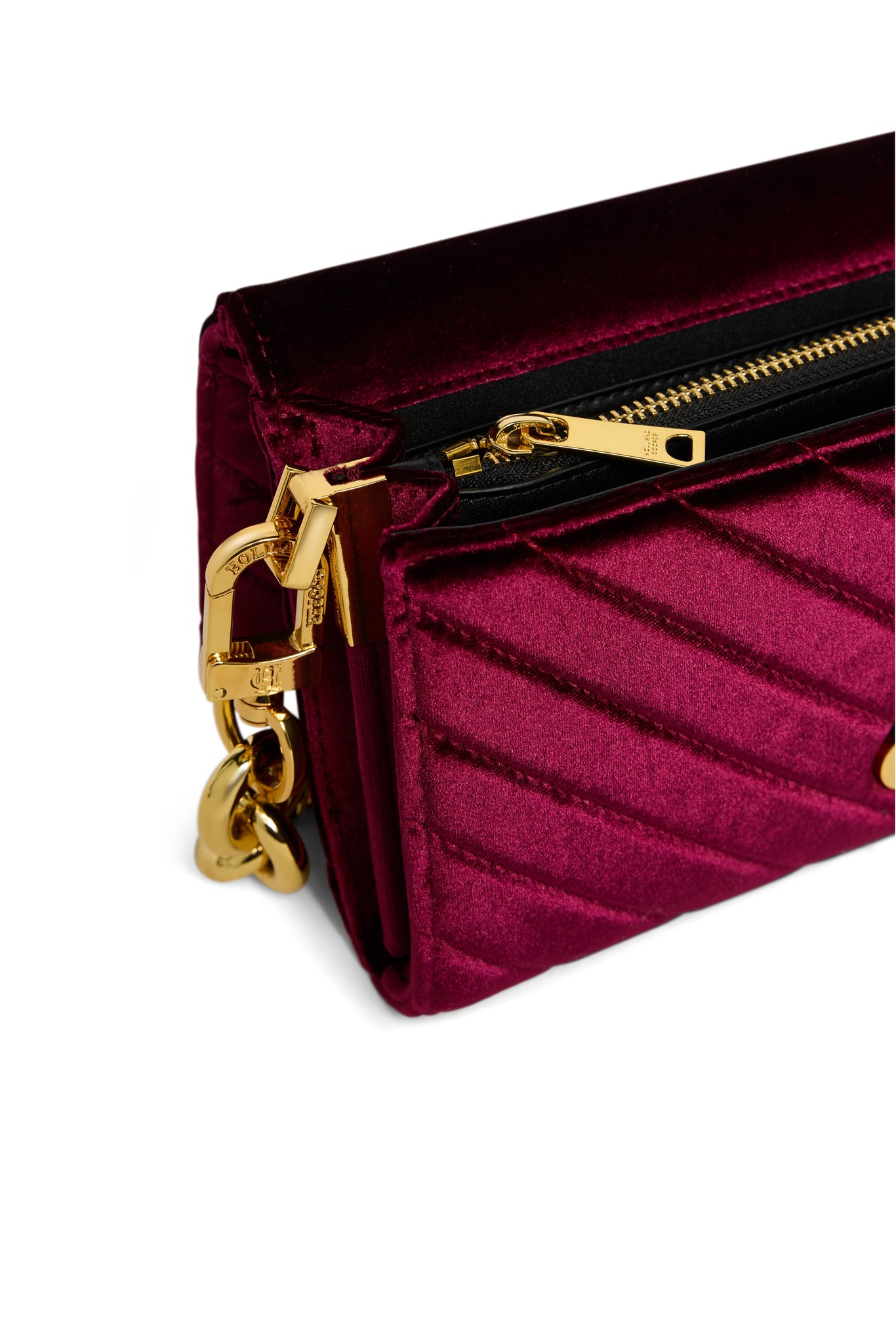 Belgravia Clutch Bag (Merlot Velvet)