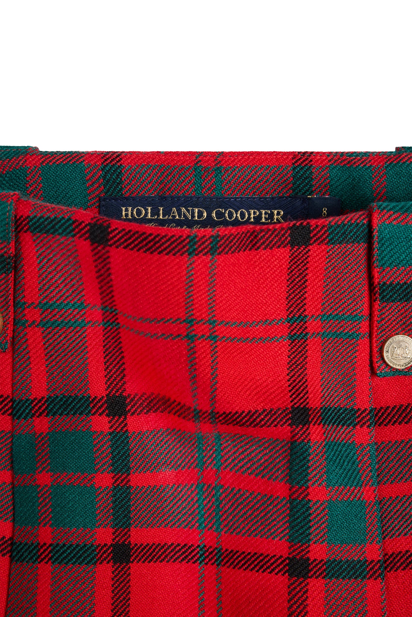 Belgravia Mini Skirt (Red Tartan)