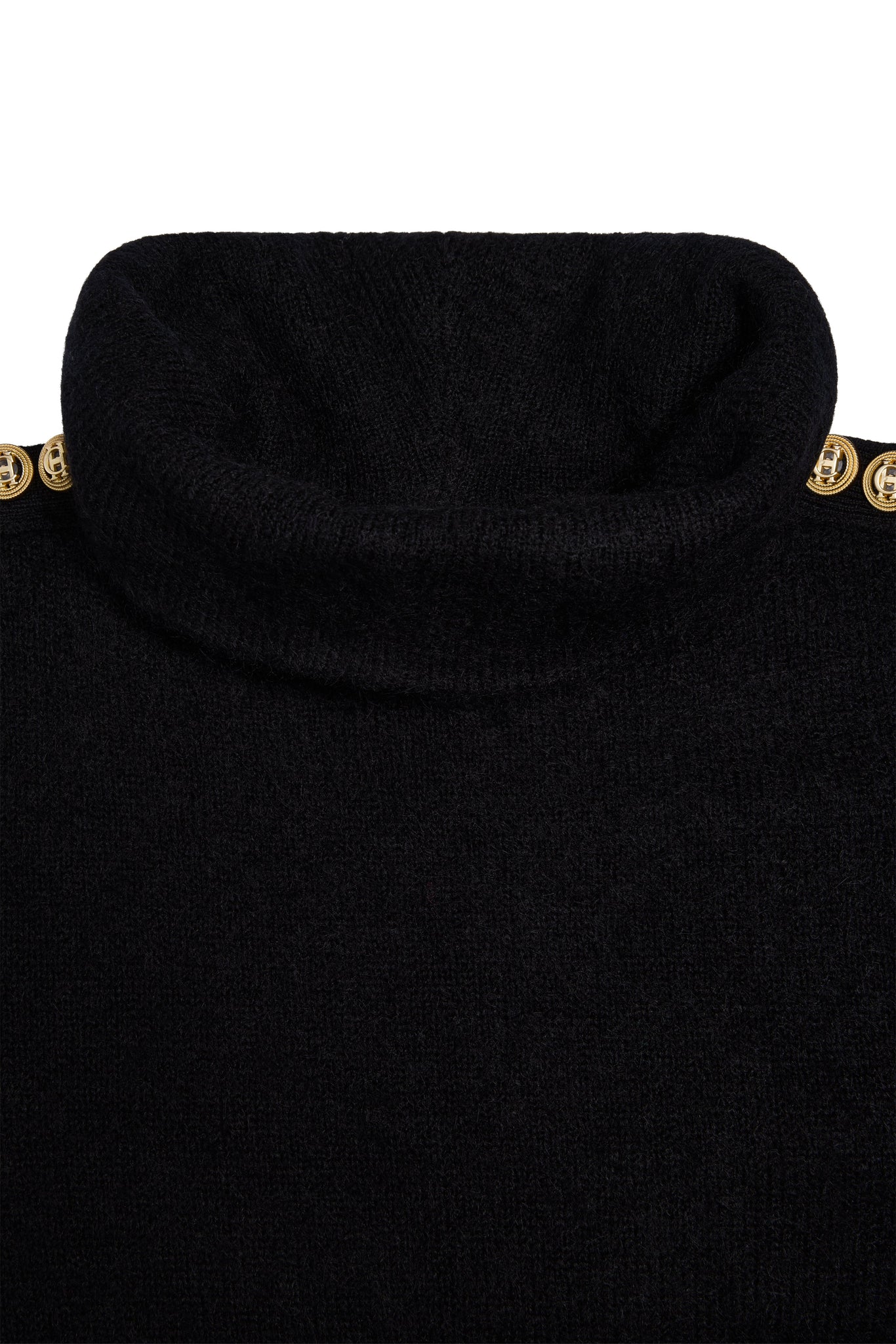 Berkeley Roll Neck Dress (Black)