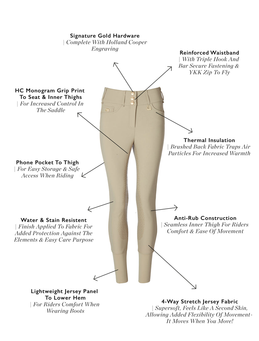 Bolesworth Thermal Competition Breeches (Stone)